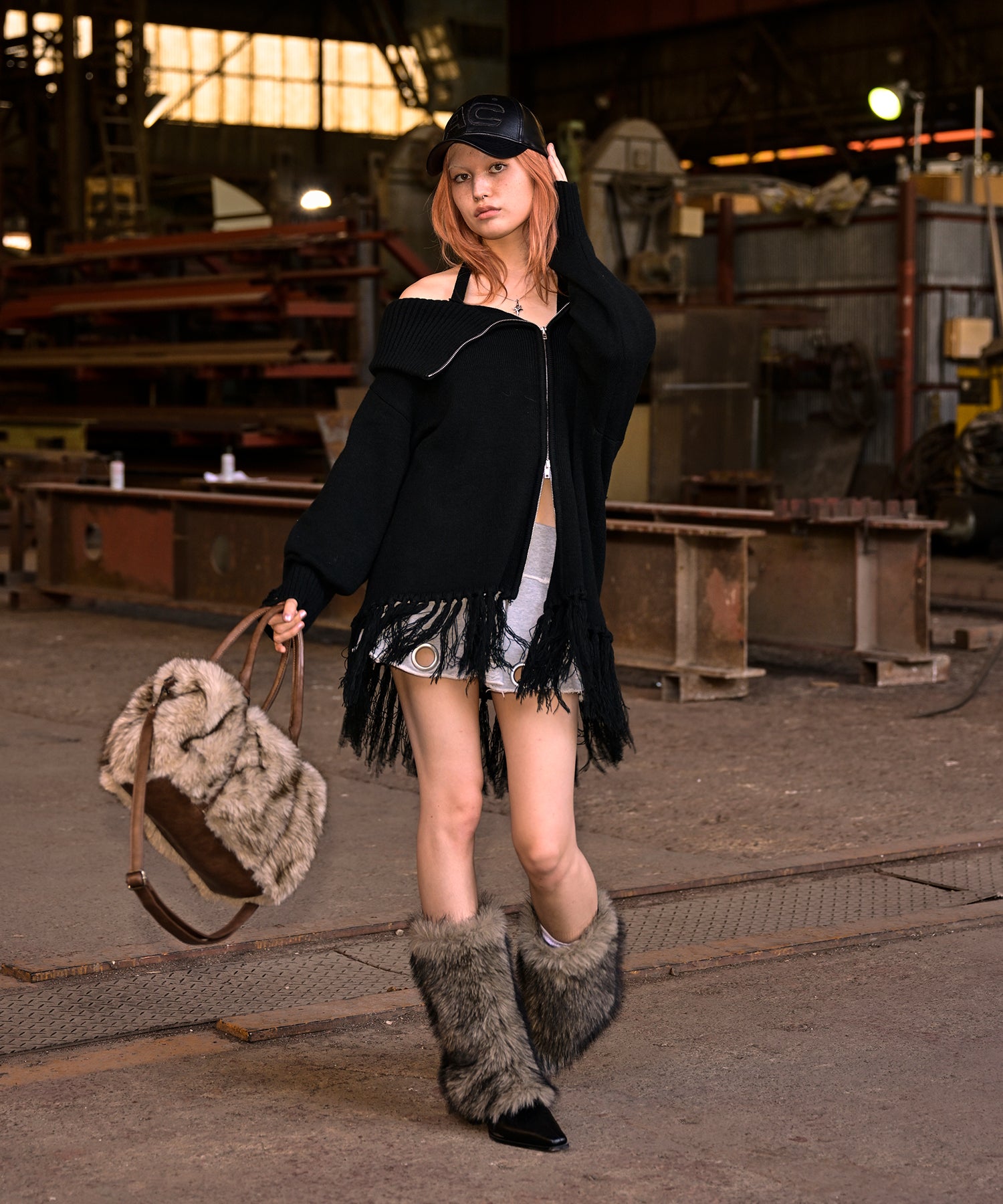 MODEL:170cm/COLOR:GRAY/SIZE:M