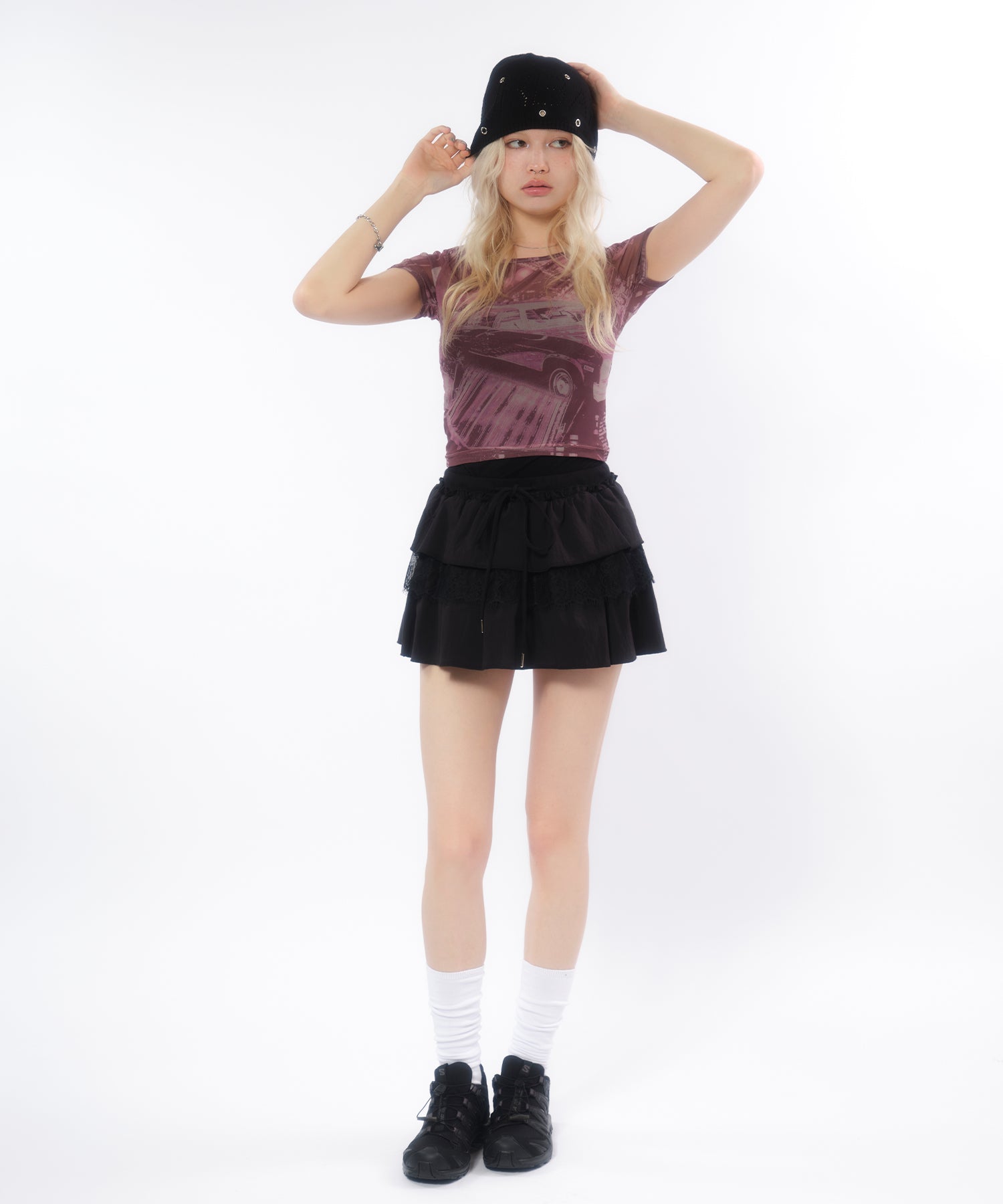 MODEL:170cm/COLOR:PINK/SIZE:F