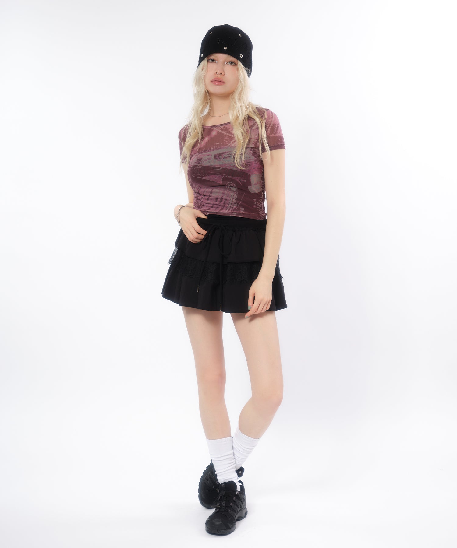 MODEL:170cm/COLOR:PINK/SIZE:F