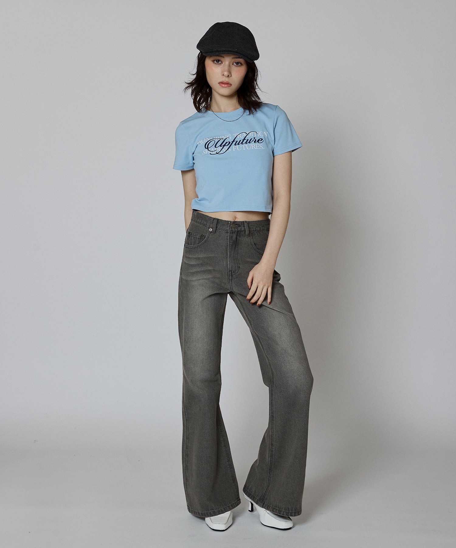 MODEL:163cm/COLOR:LIGHT BLUE/SIZE:F