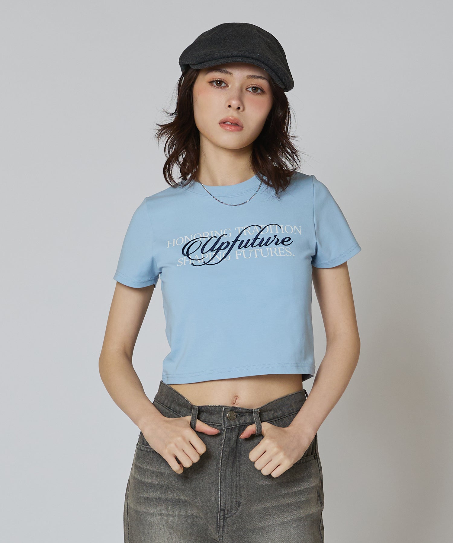 MODEL:163cm/COLOR:LIGHT BLUE/SIZE:F