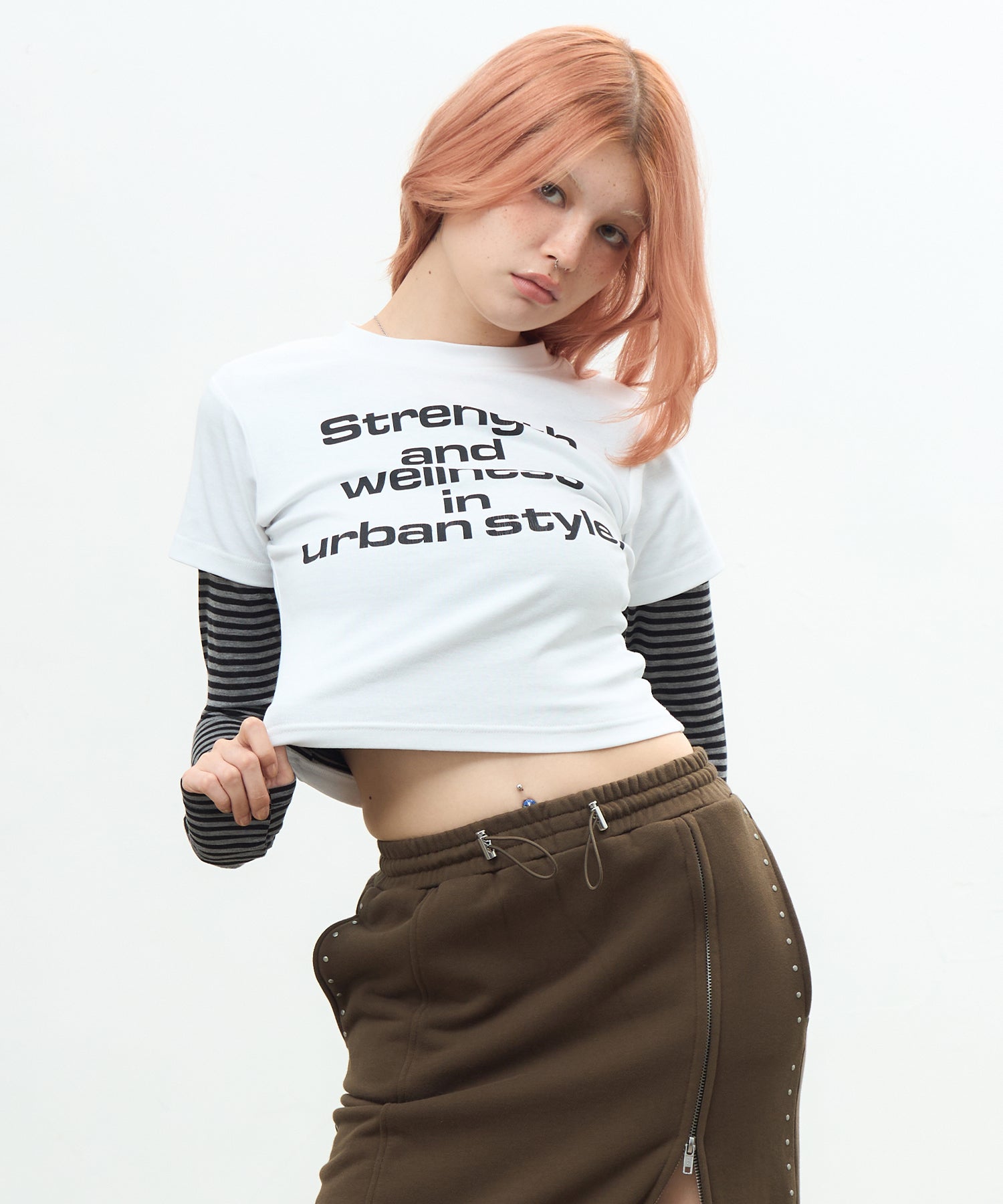 MODEL:170cm/COLOR:WHITE/SIZE:F