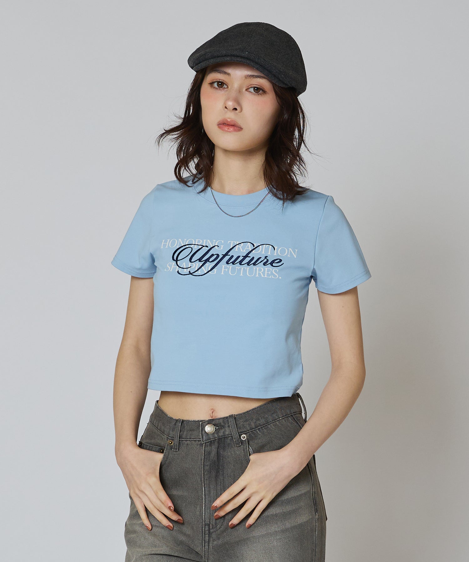 MODEL:163cm/COLOR:LIGHT BLUE/SIZE:F