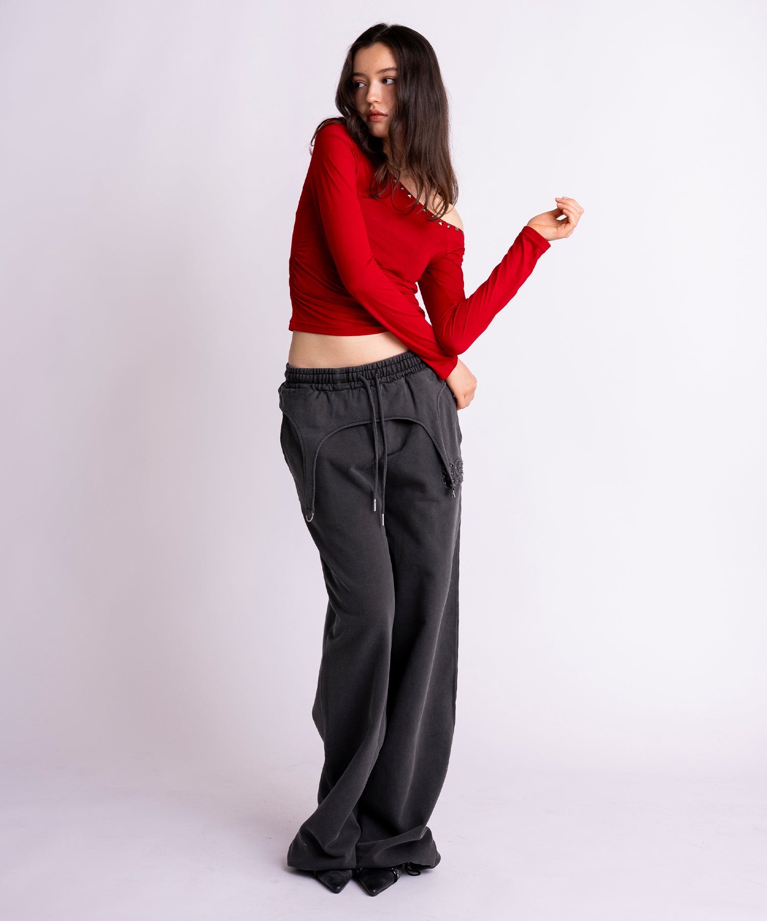 MODEL:163cm/COLOR:RED/SIZE:F