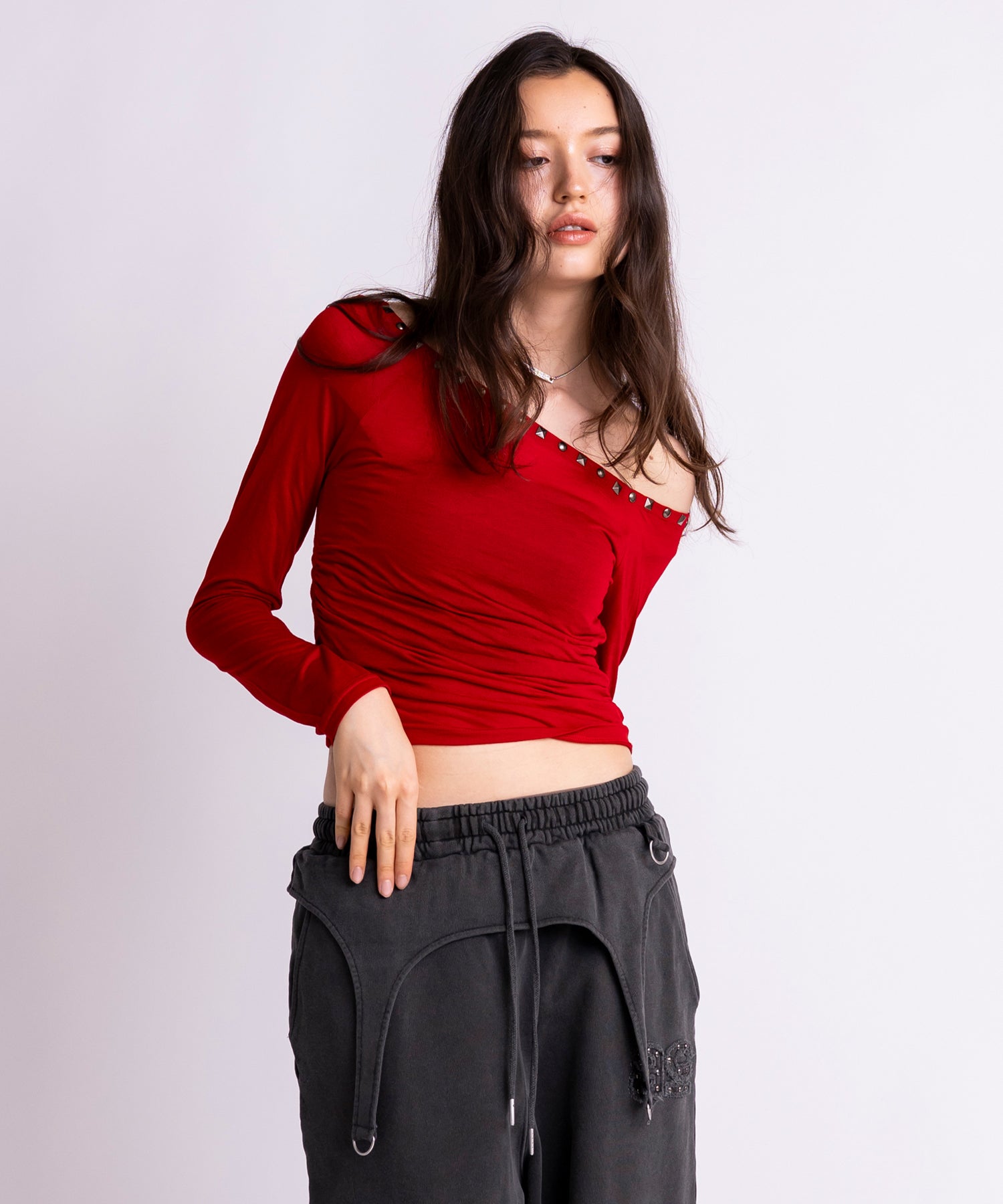 MODEL:163cm/COLOR:RED/SIZE:F