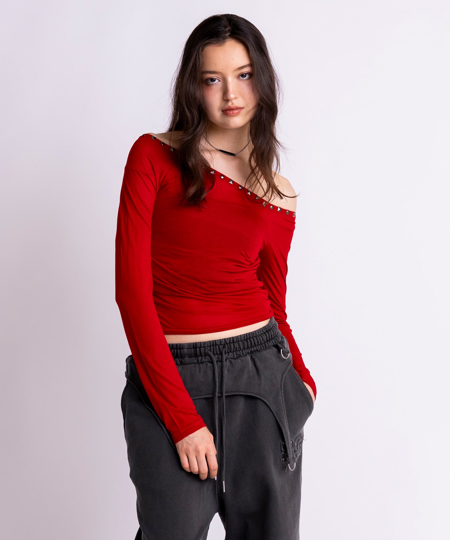 MODEL:163cm/COLOR:RED/SIZE:F