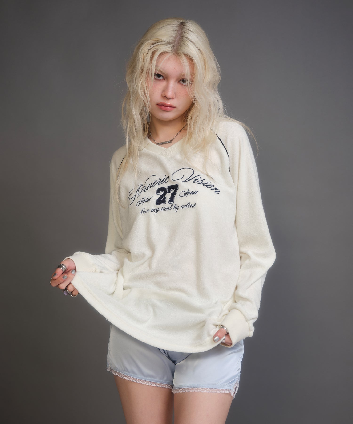 MODEL:170cm/COLOR:IVORY/SIZE:F