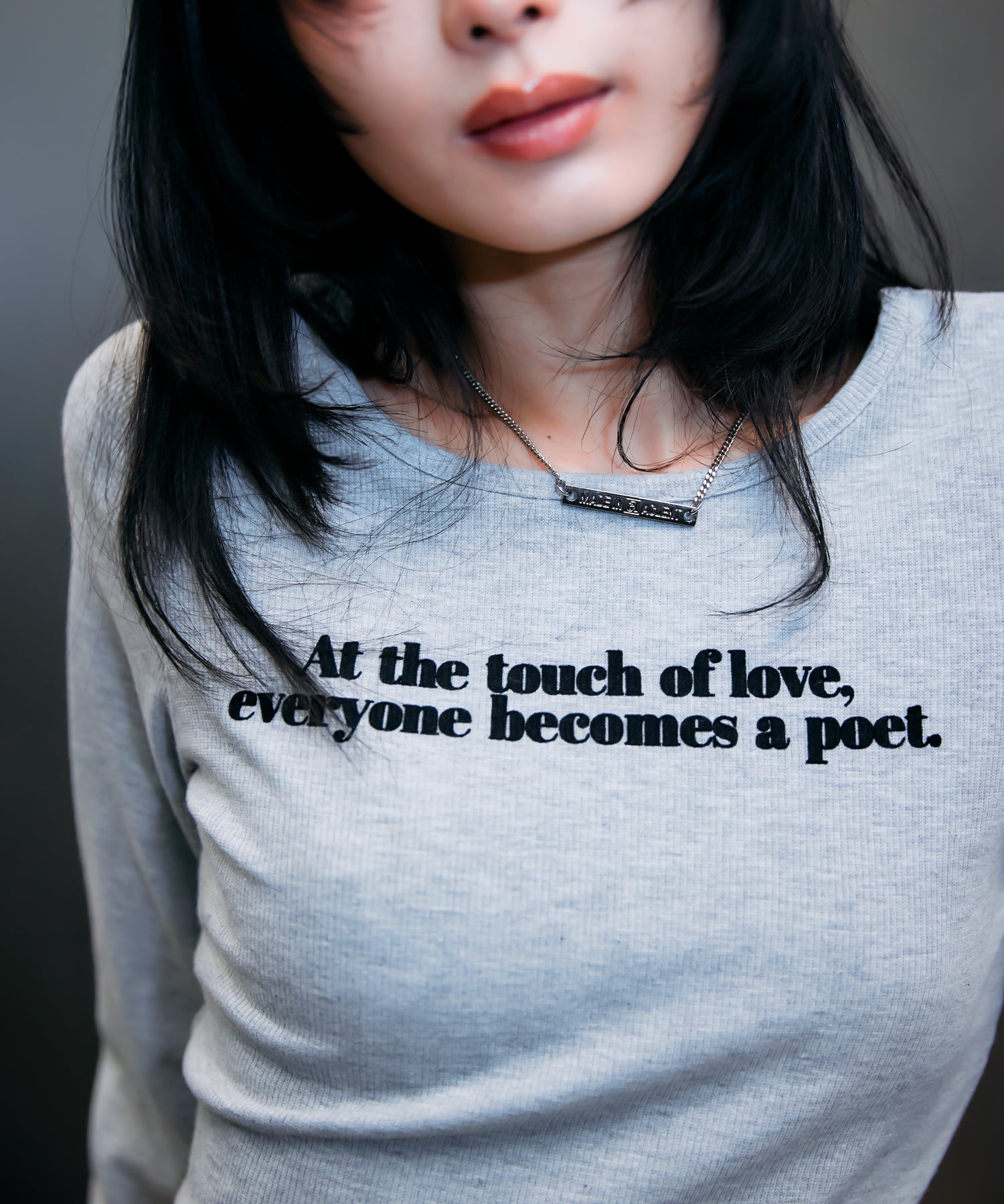 MODEL:170cm/COLOR:GRY/SIZE:F