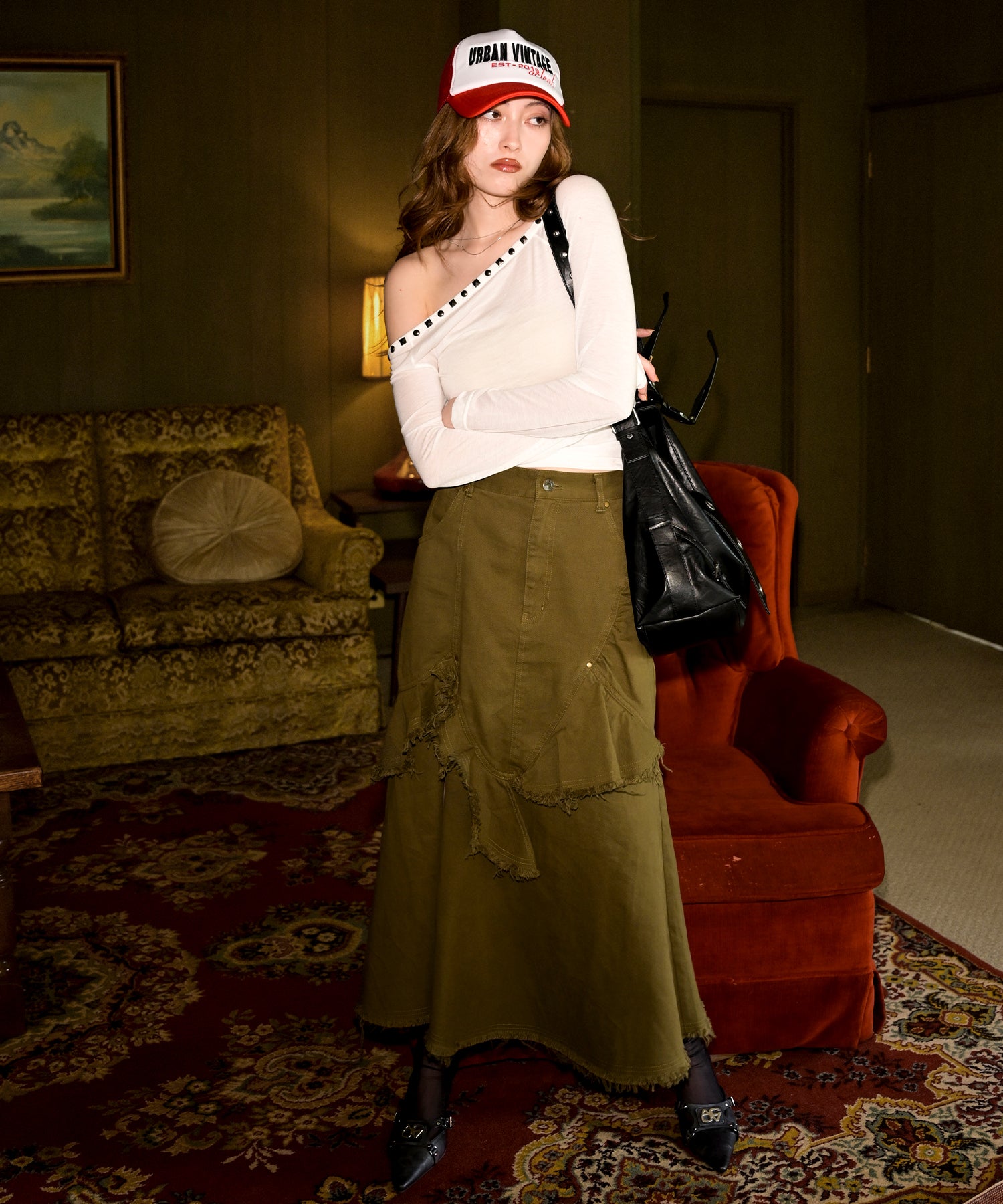 MODEL:163cm/COLOR:WHITE/SIZE:F