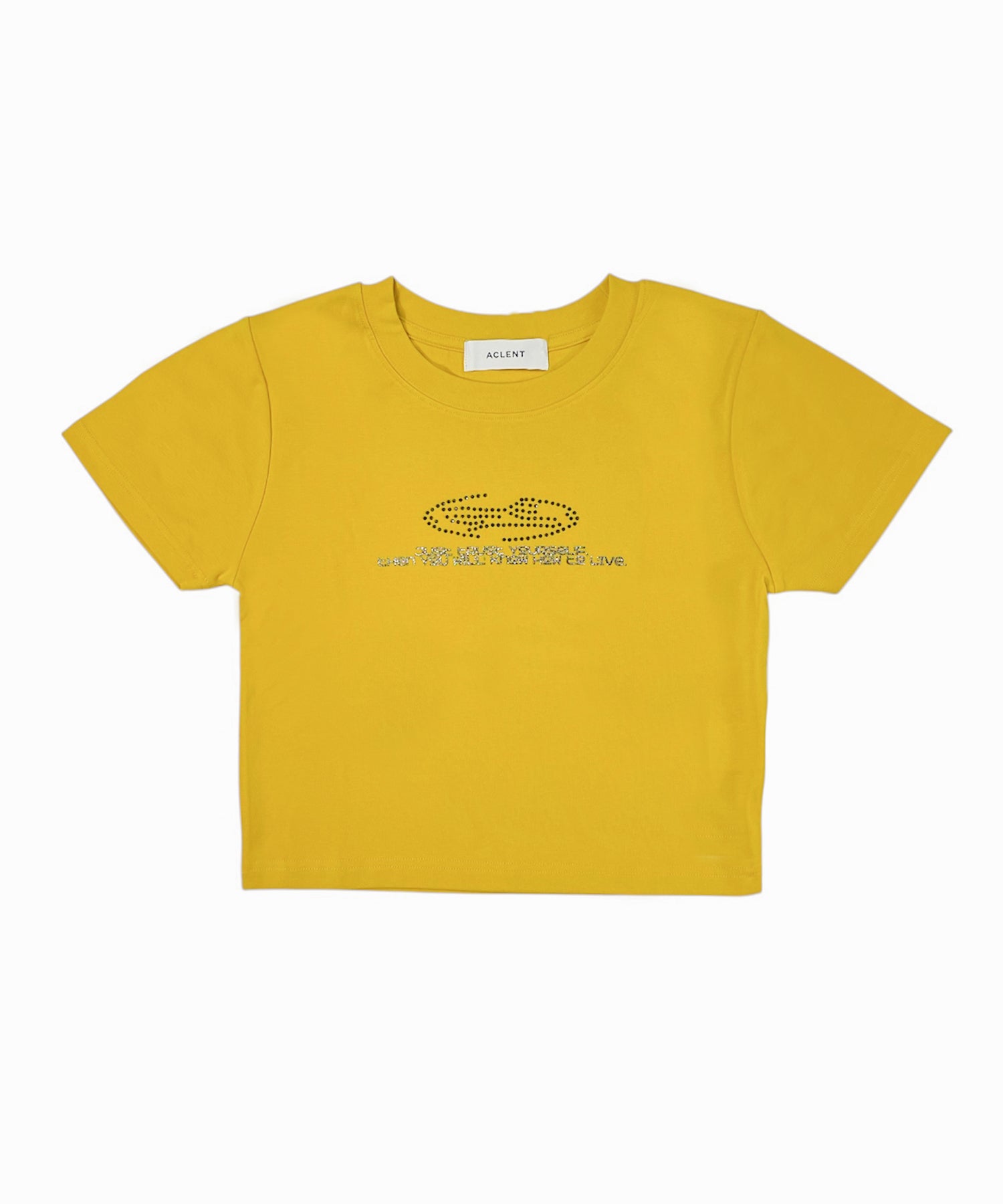 ロゴラインストーンミニT