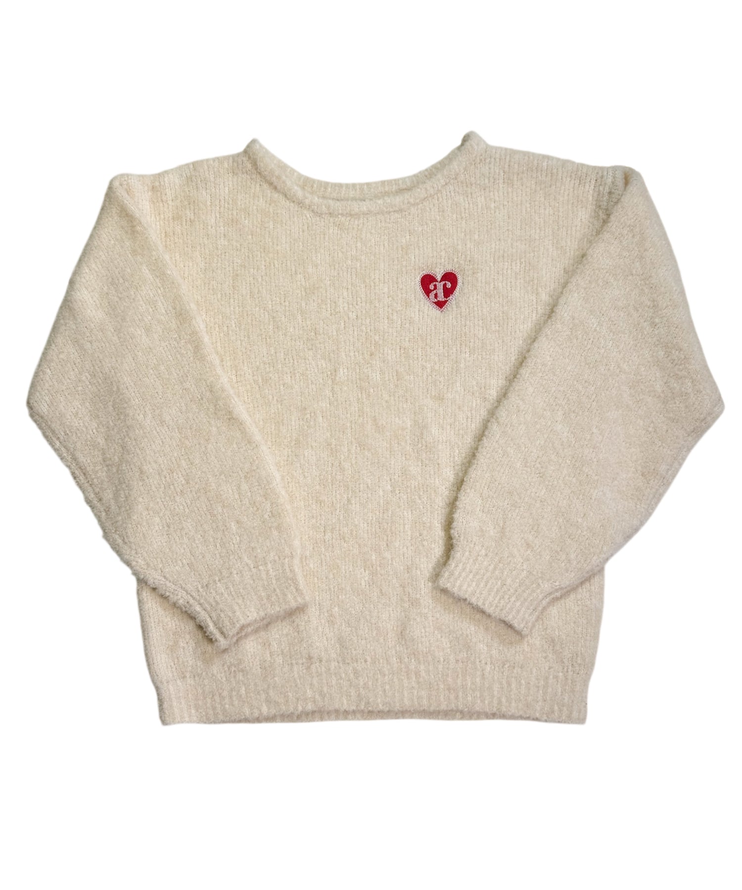 ロゴシャギーオーバールーズニット