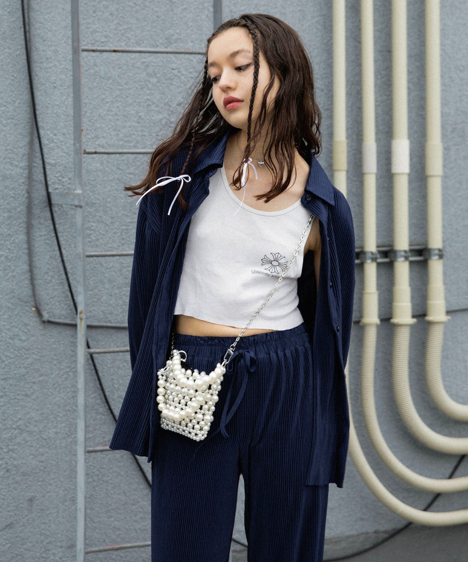 MODEL:172cm/COLOR:NAVY/SIZE: