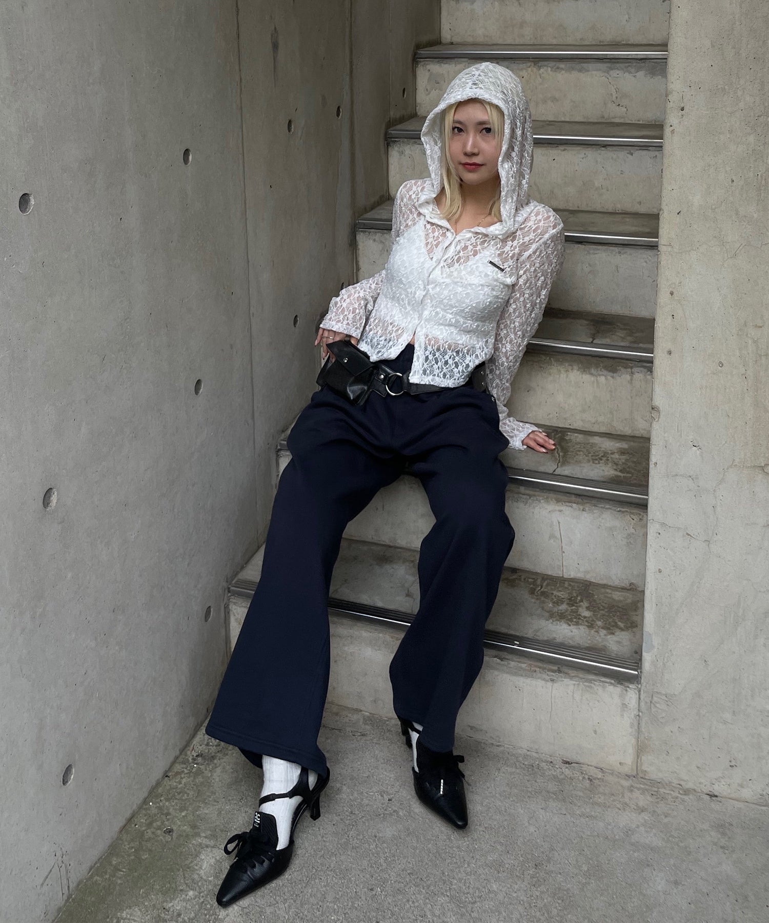 STAFF:162cm/COLOR:NAVY/SIZE:F