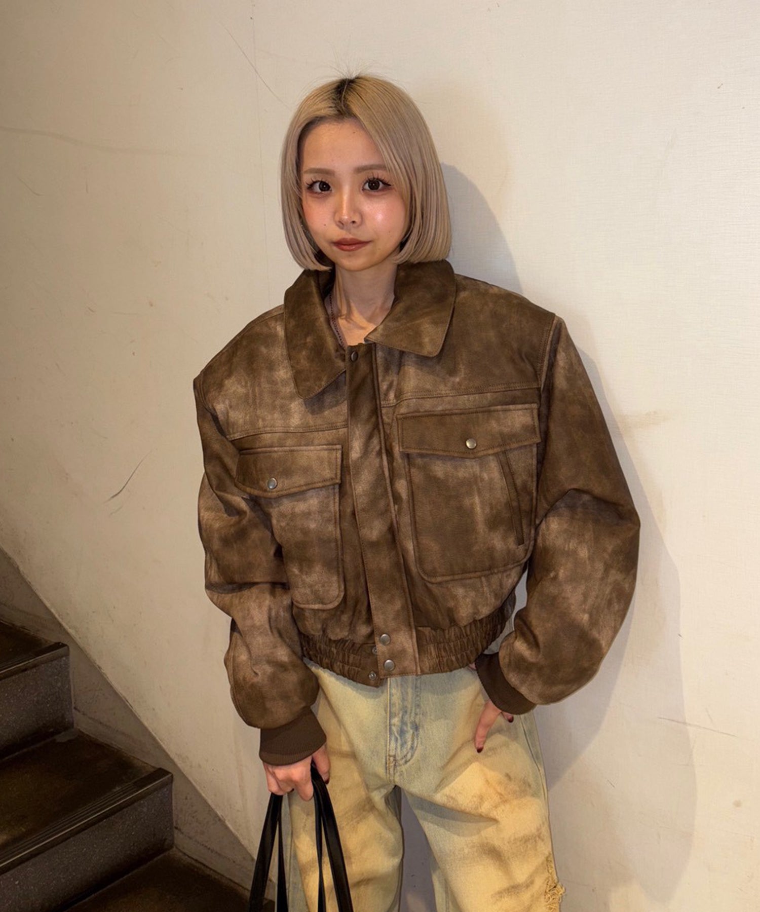 STAFF154cm/COLOR:BROWN/SIZE:F