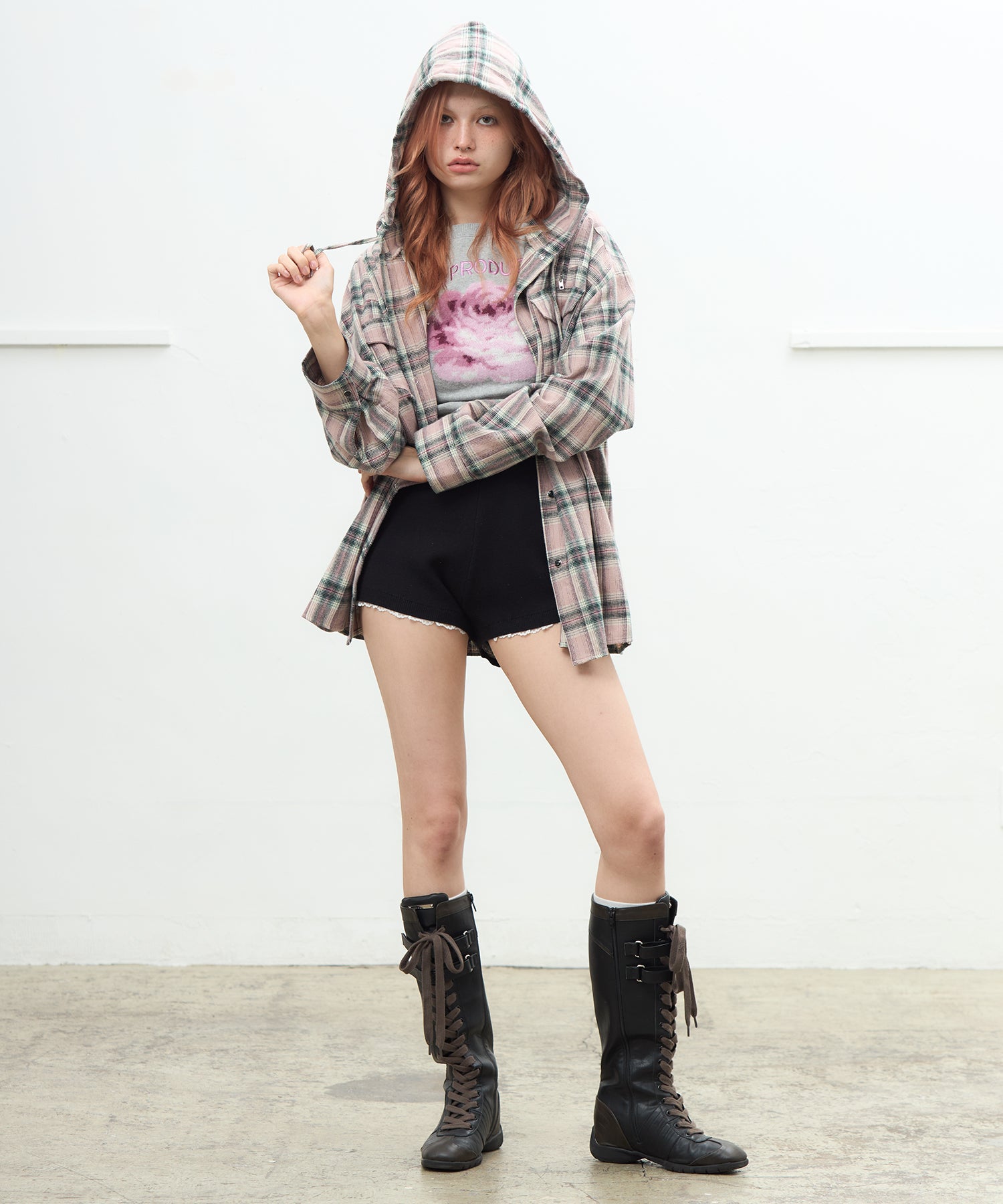 MODEL:170cm/COLOR:BLACK/SIZE:F
