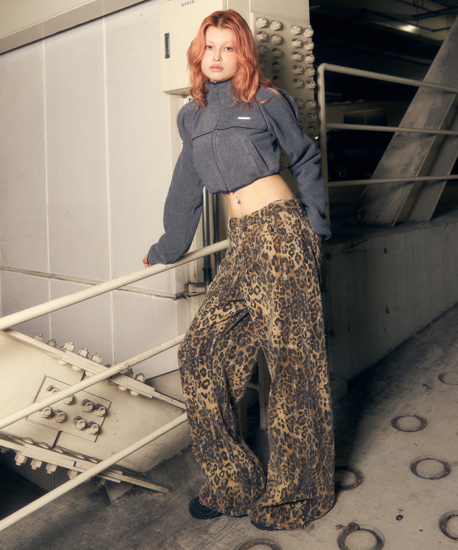 MODEL:170cm/COLOR:BROWN/SIZE:モデルサイズ[股下81cm]