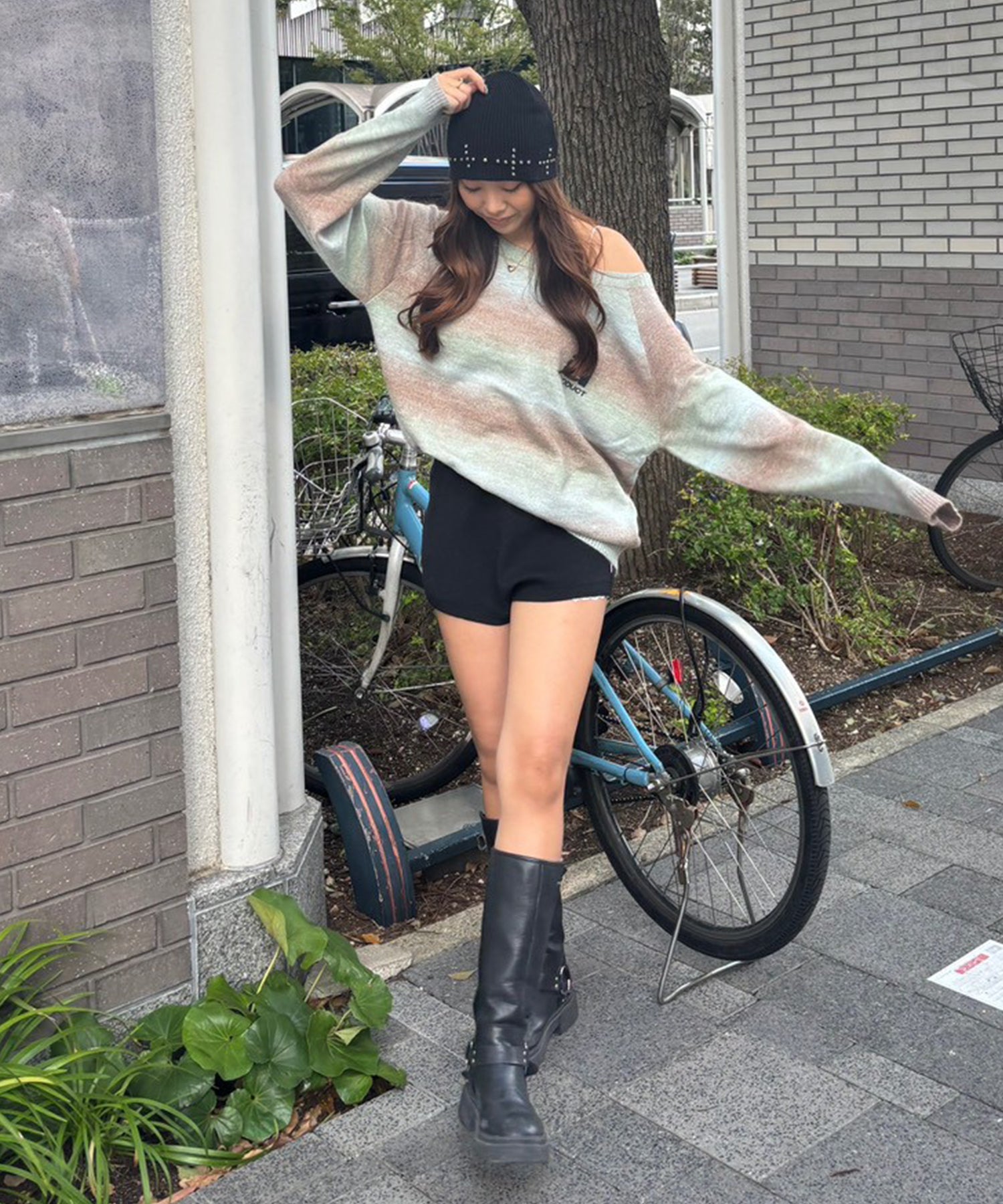 STAFF:162cm/COLOR:BLACK/SIZE:F