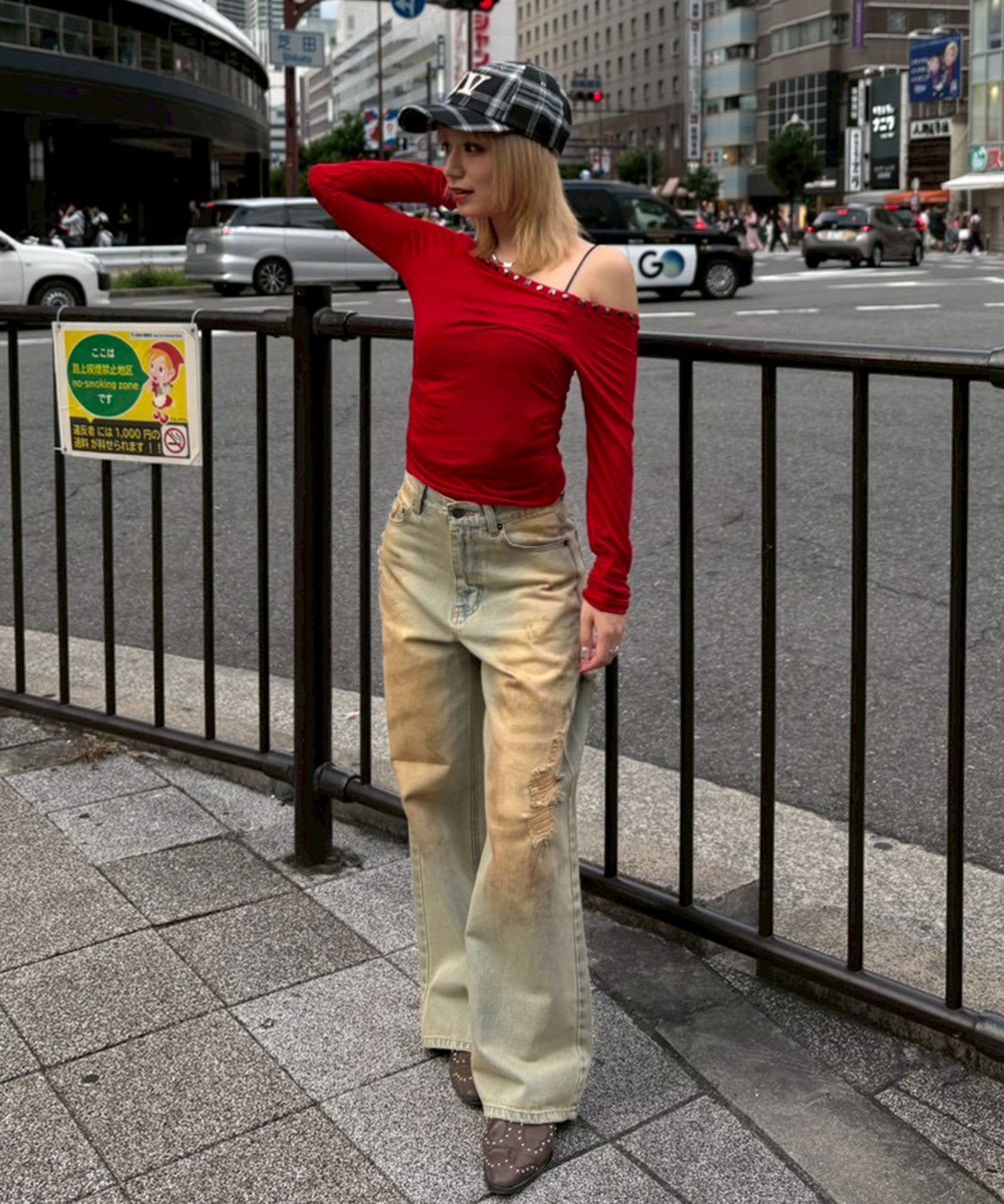 STAFF:151cm/COLOR:RED/SIZE:F