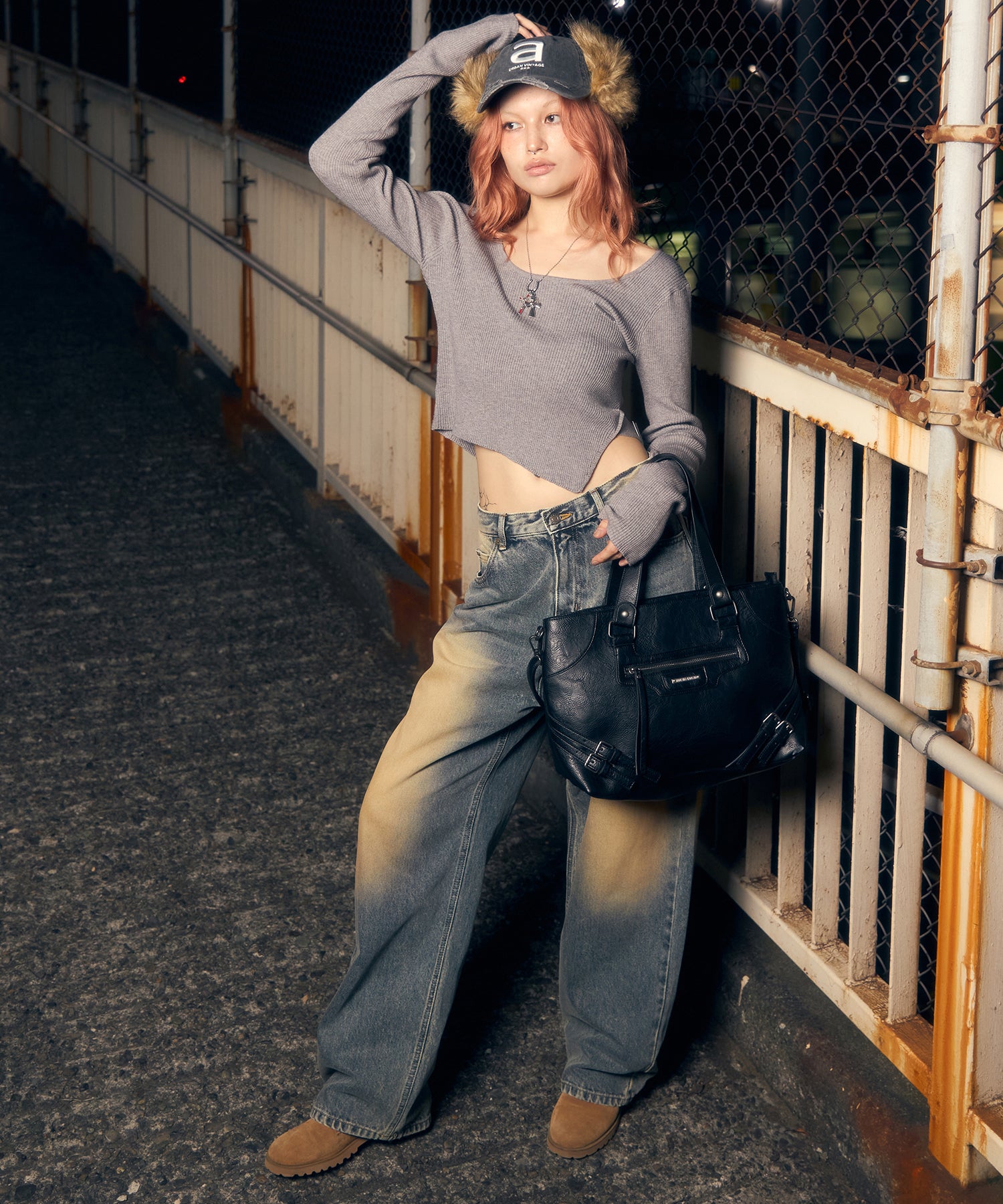 MODEL:170cm/COLOR:GRAY/SIZE:F