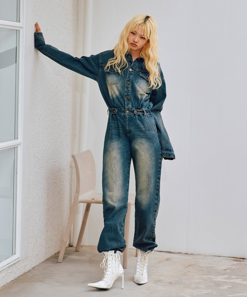 Vintage denim all in one｜ACLENT（アクレント）