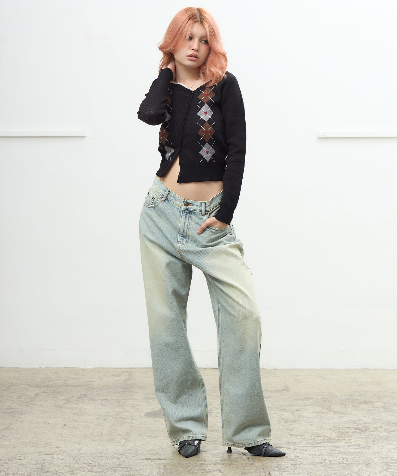 MODEL:170cm/COLOR:BLACK/SIZE:F