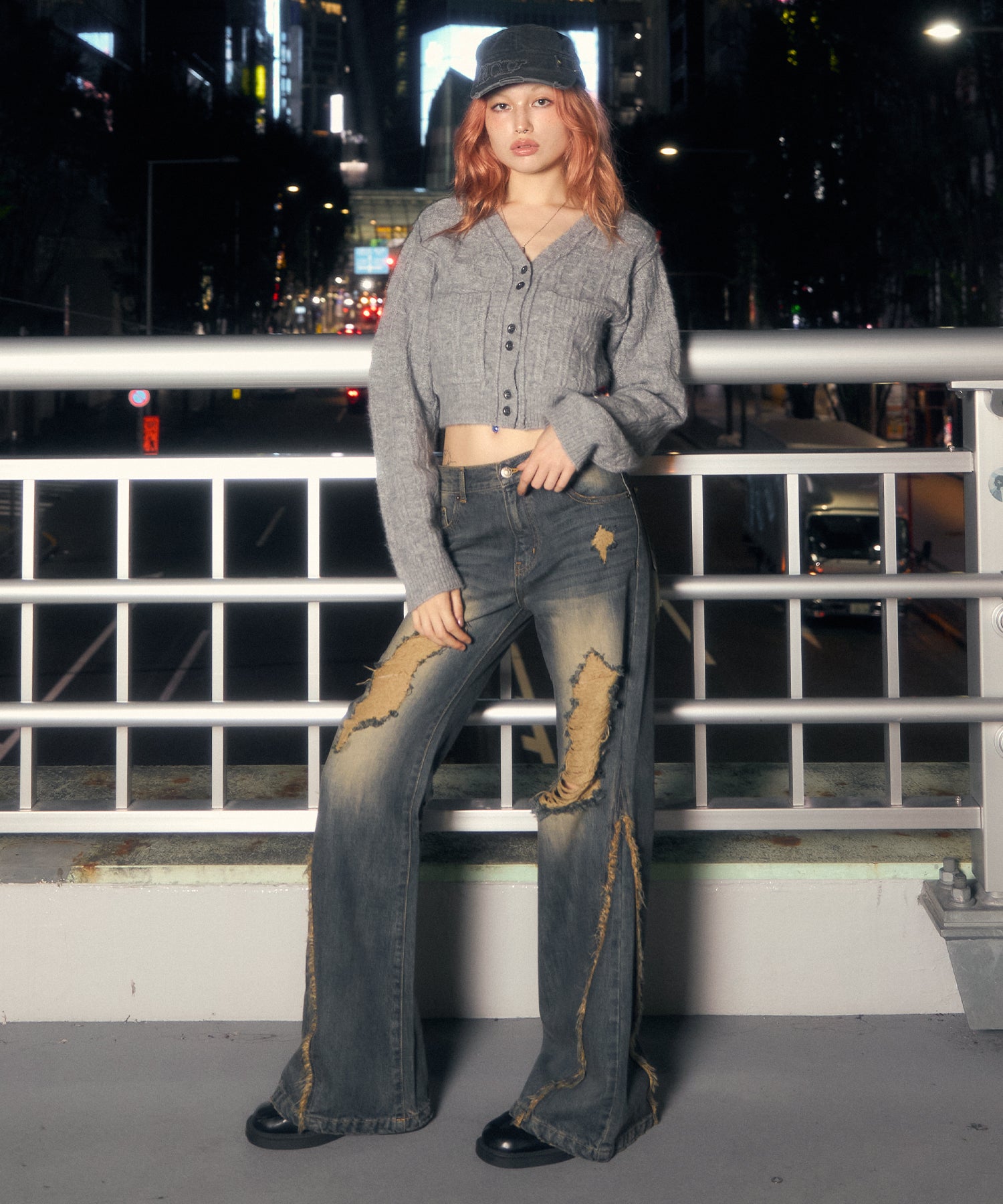 MODEL:170cm/COLOR:GRAY/SIZE:F