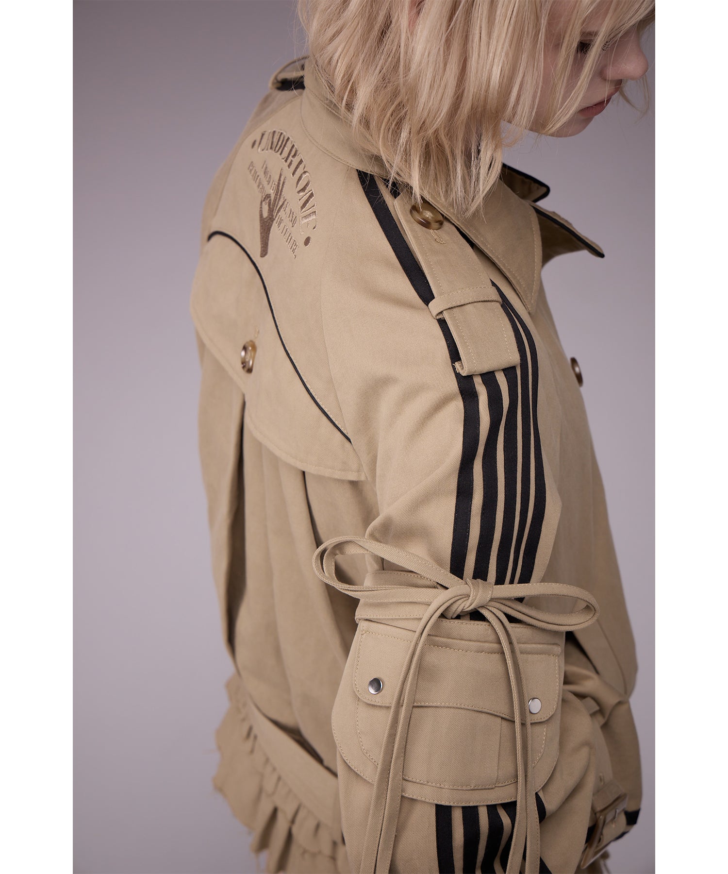 Side Line Belt Trench Jacket｜ACLENT（アクレント）