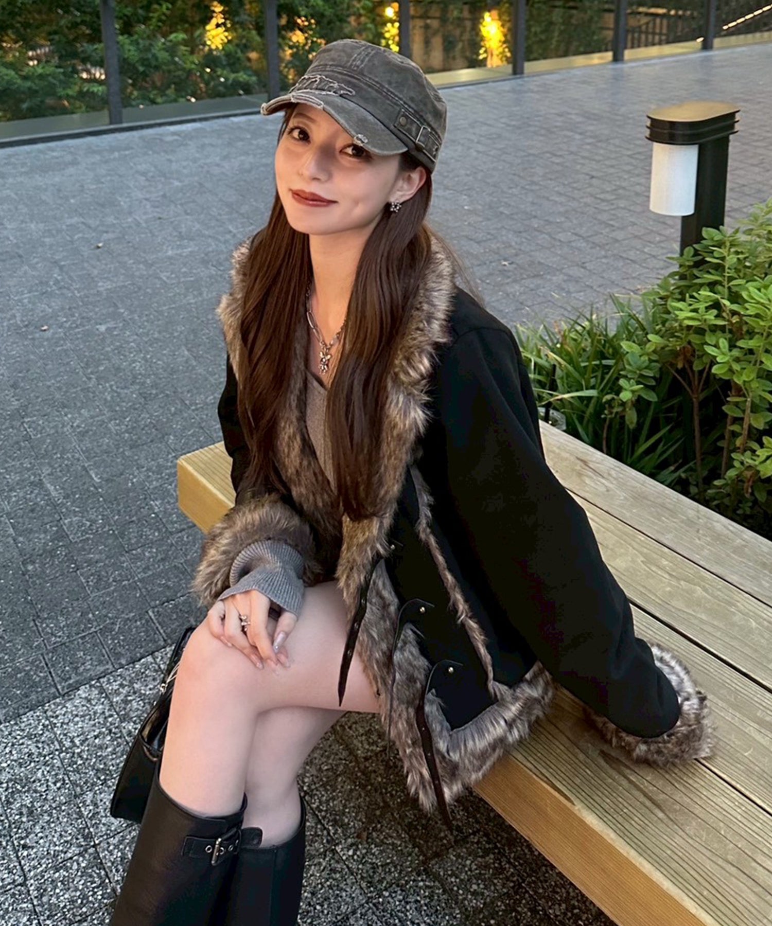 STAFF:153cm/COLOR:BLACK/SIZE:M