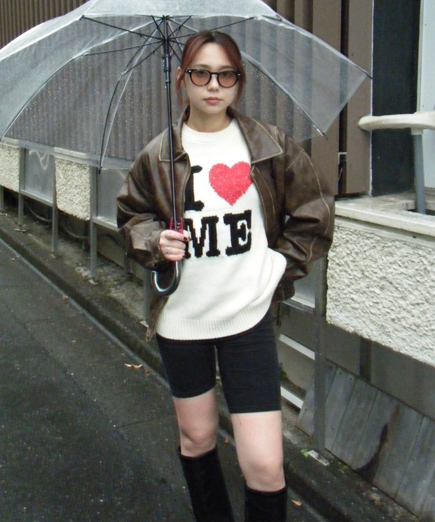 STAFF:159cm/COLOR:BROWN/SIZE:F