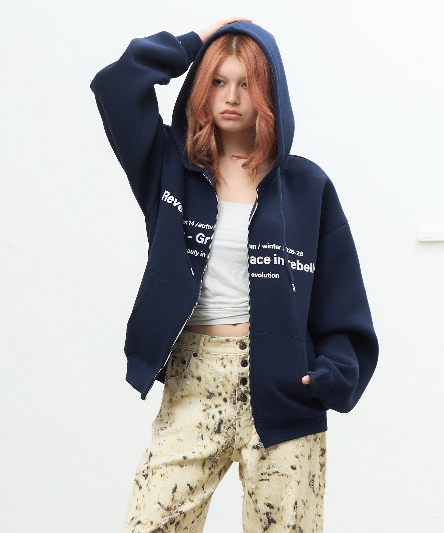 MODEL:170cm/COLOR:NAVY/SIZE:F