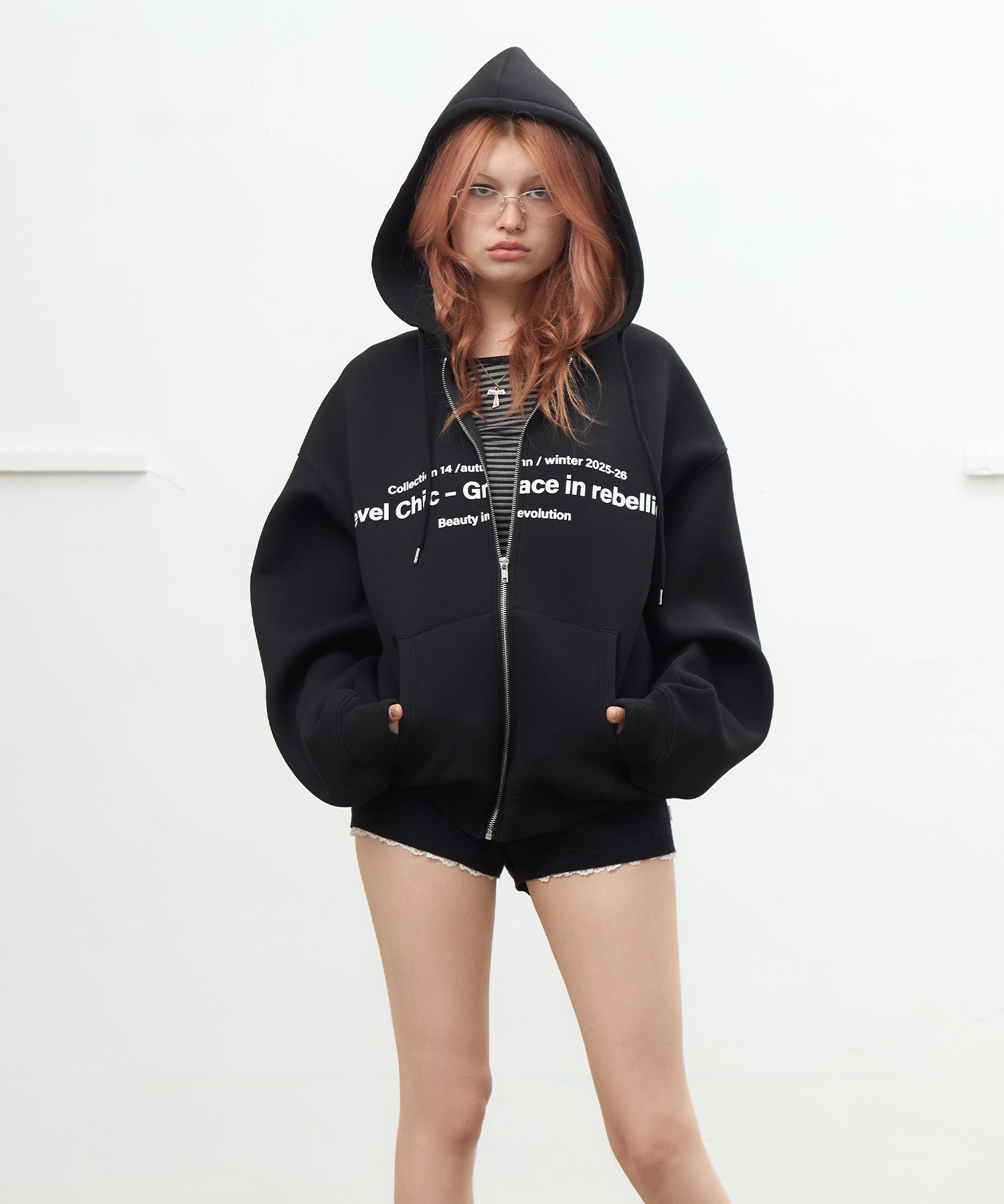 MODEL:170cm/COLOR:BLACK/SIZE:F