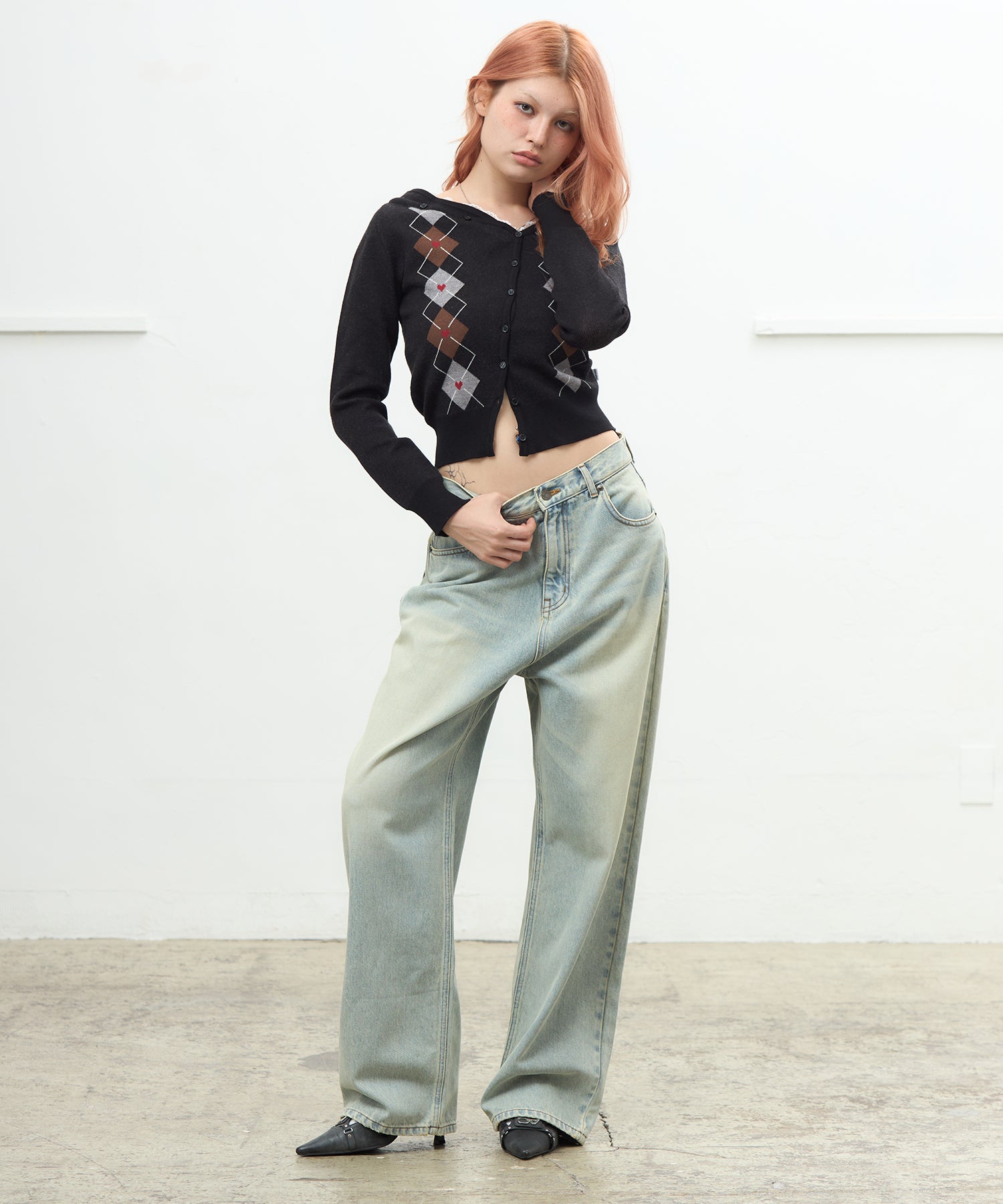 MODEL:170cm/COLOR:BLACK/SIZE:F