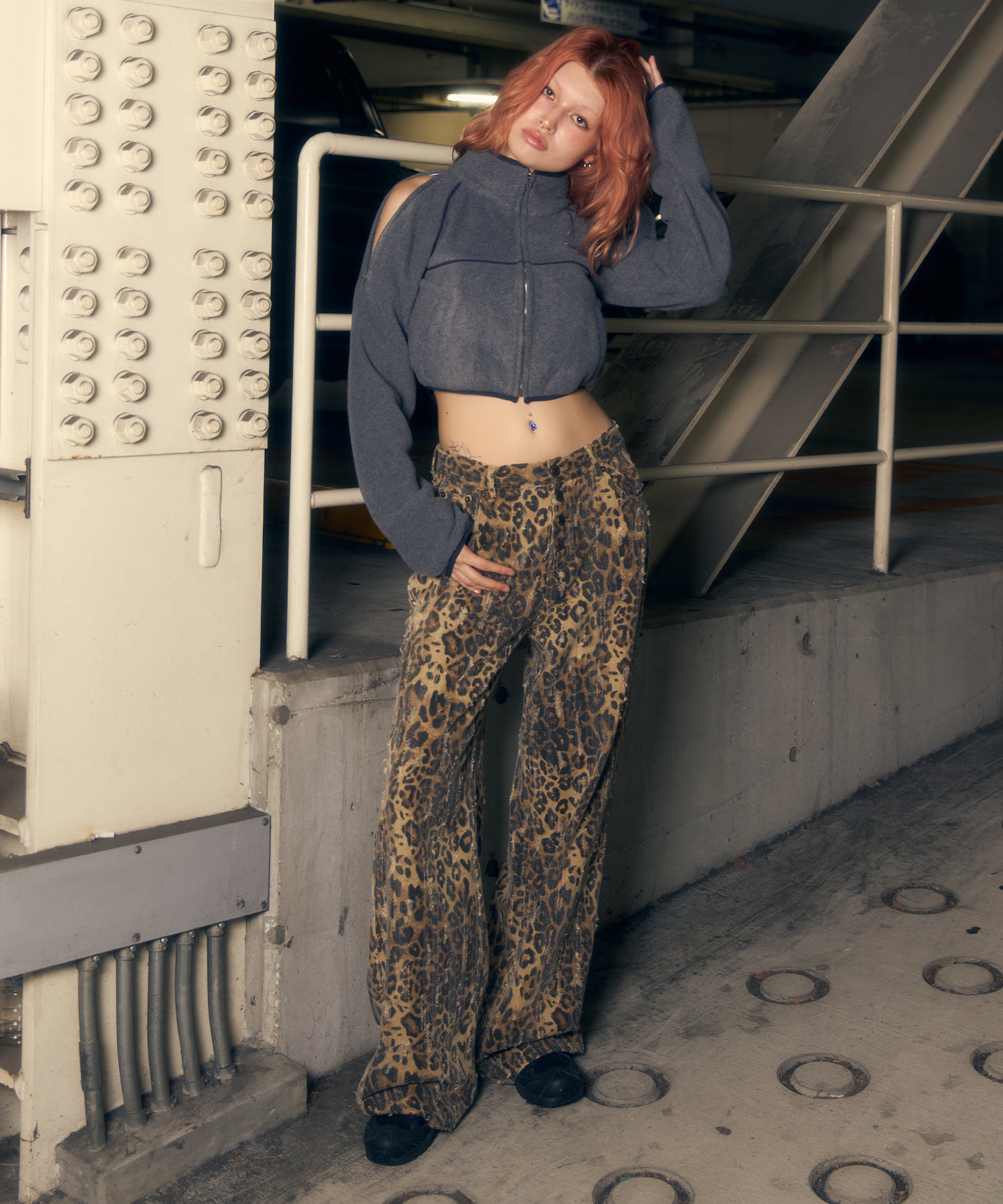 MODEL:170cm/COLOR:BROWN/SIZE:モデルサイズ[股下81cm]