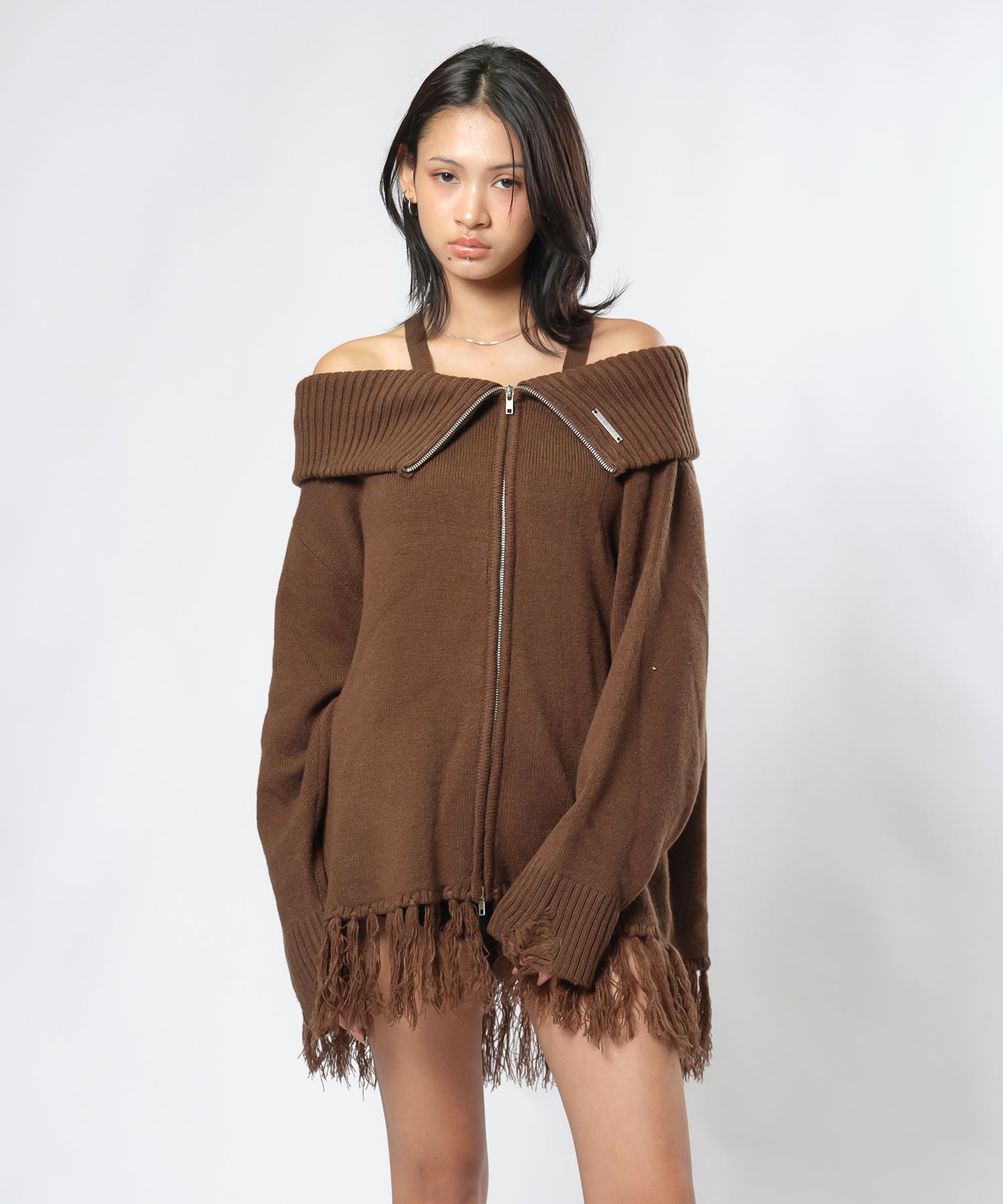 MODEL:170cm/COLOR:BROWN/SIZE:F