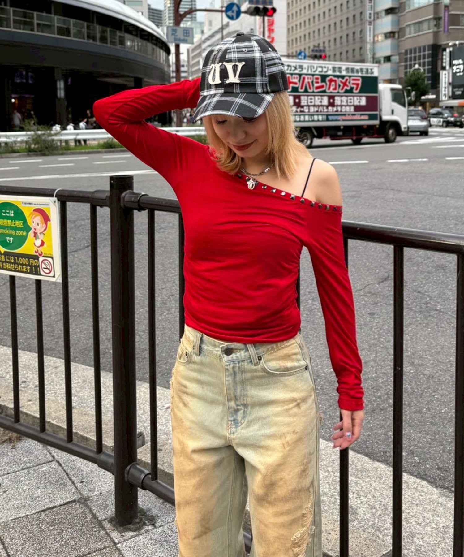 STAFF:151cm/COLOR:RED/SIZE:F