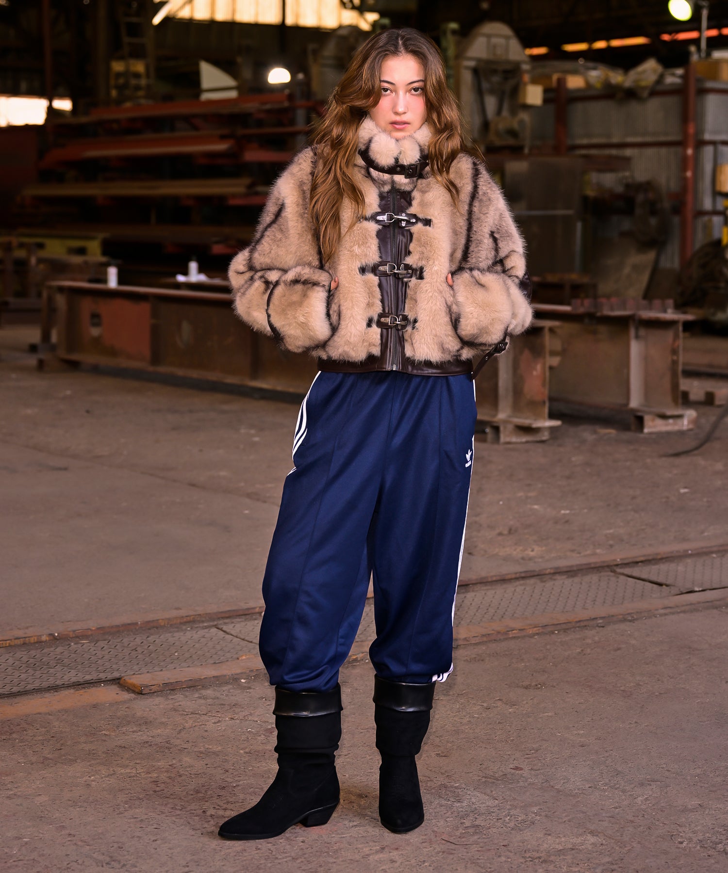 ポイントレザーニュアンスファーブルゾン｜ACLENT（アクレント）