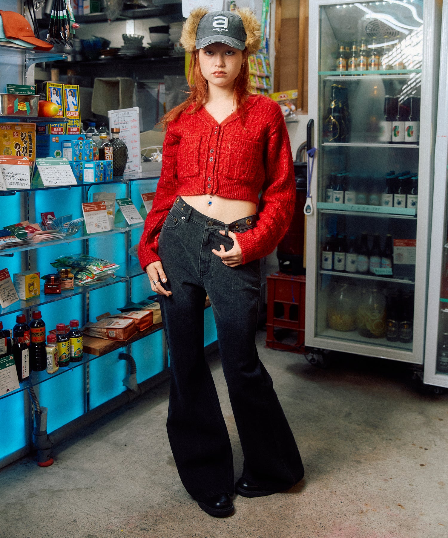 グラデーションJ/Wセミフレアデニムパンツ｜ACLENT（アクレント）