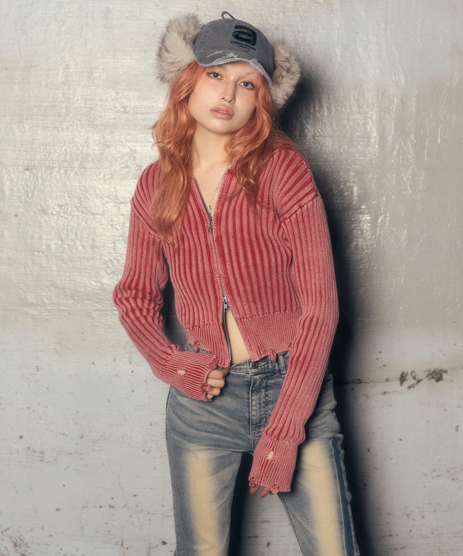 MODEL:170cm/COLOR:RED/SIZE:F