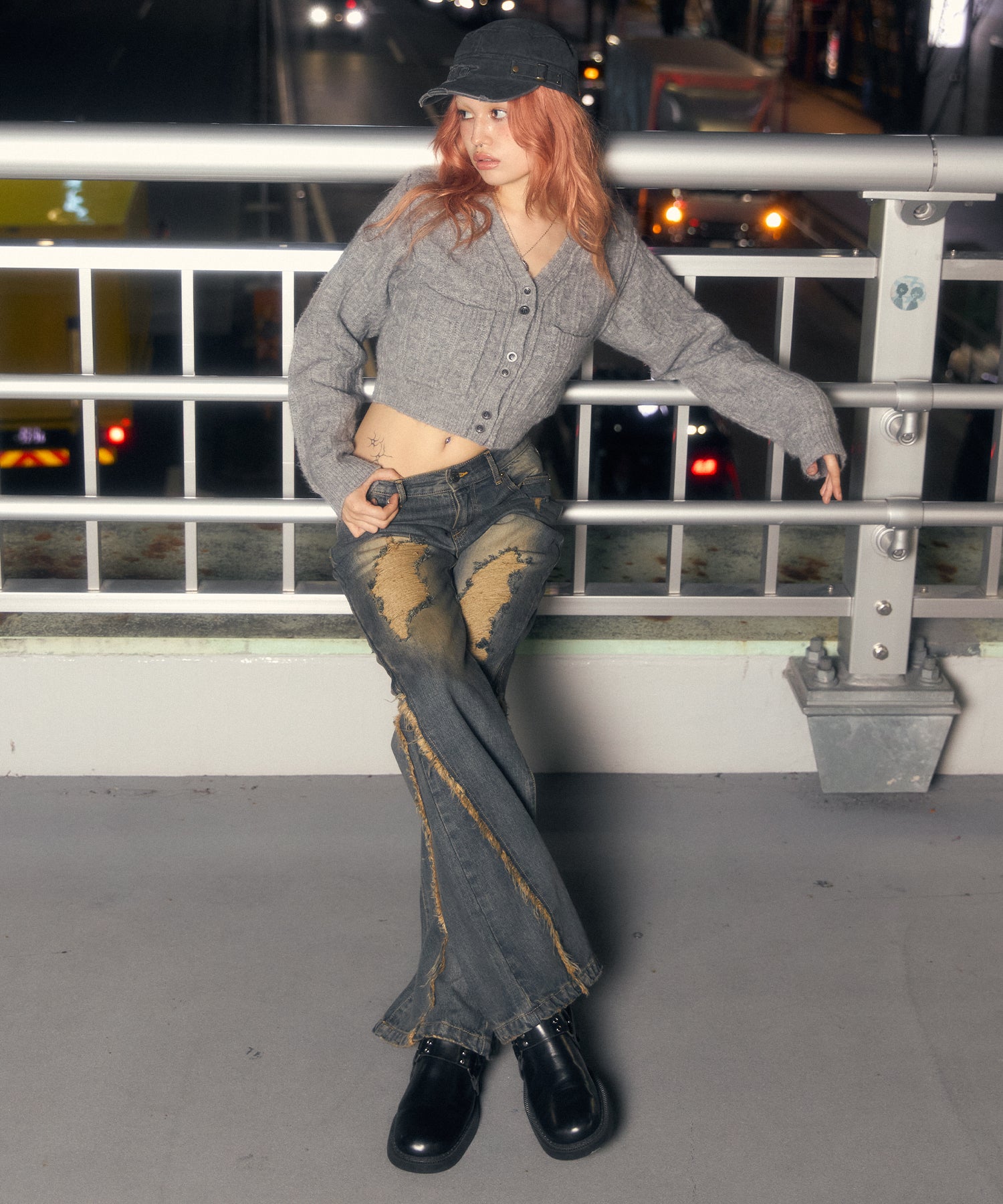 MODEL:170cm/COLOR:GRAY/SIZE:F