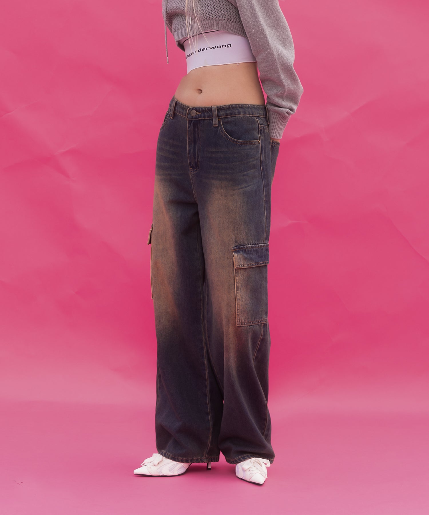 Vintage denim cargo pants｜ACLENT（アクレント）