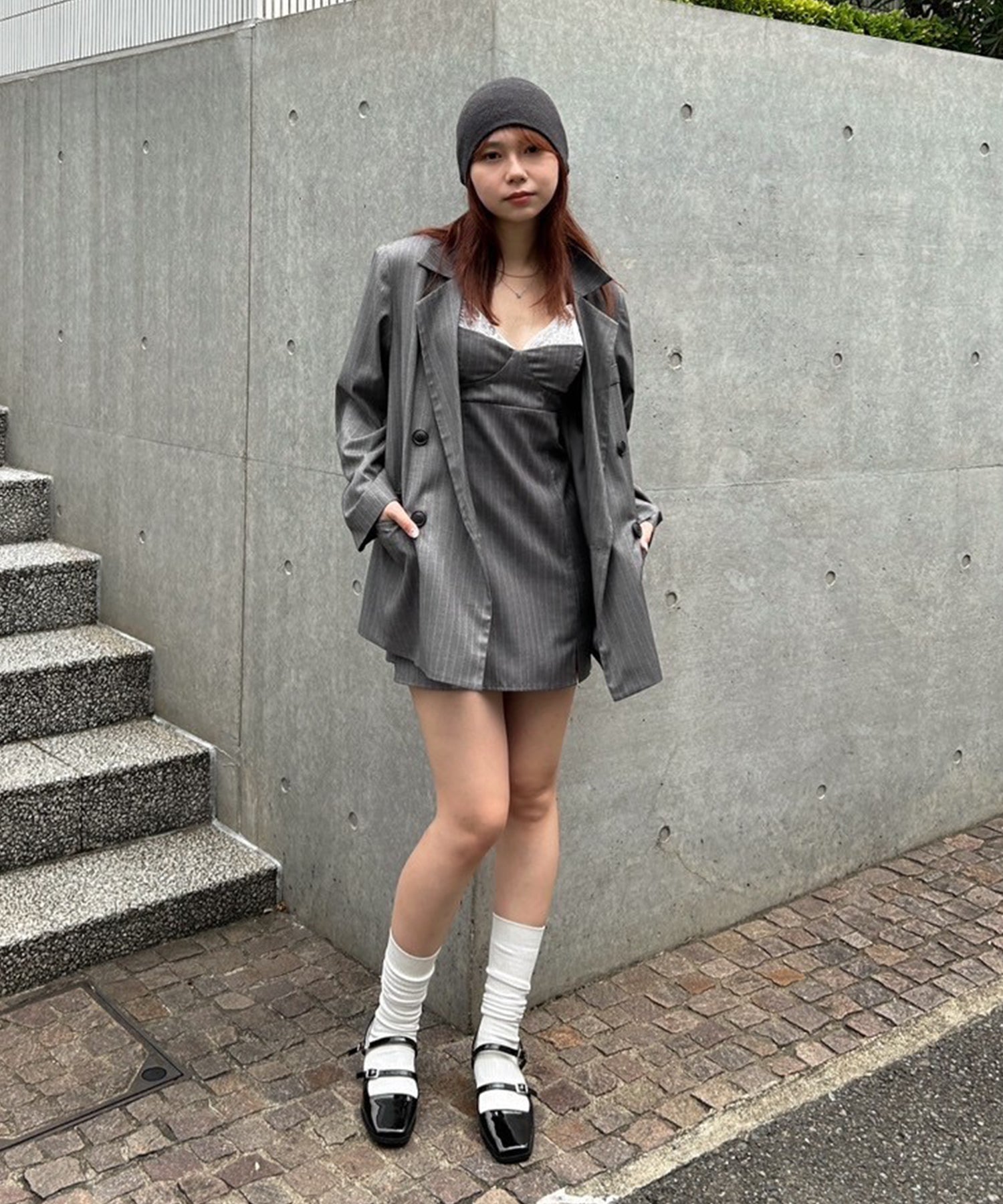 STAFF:159cm/COLOR:GRAY/SIZE:F