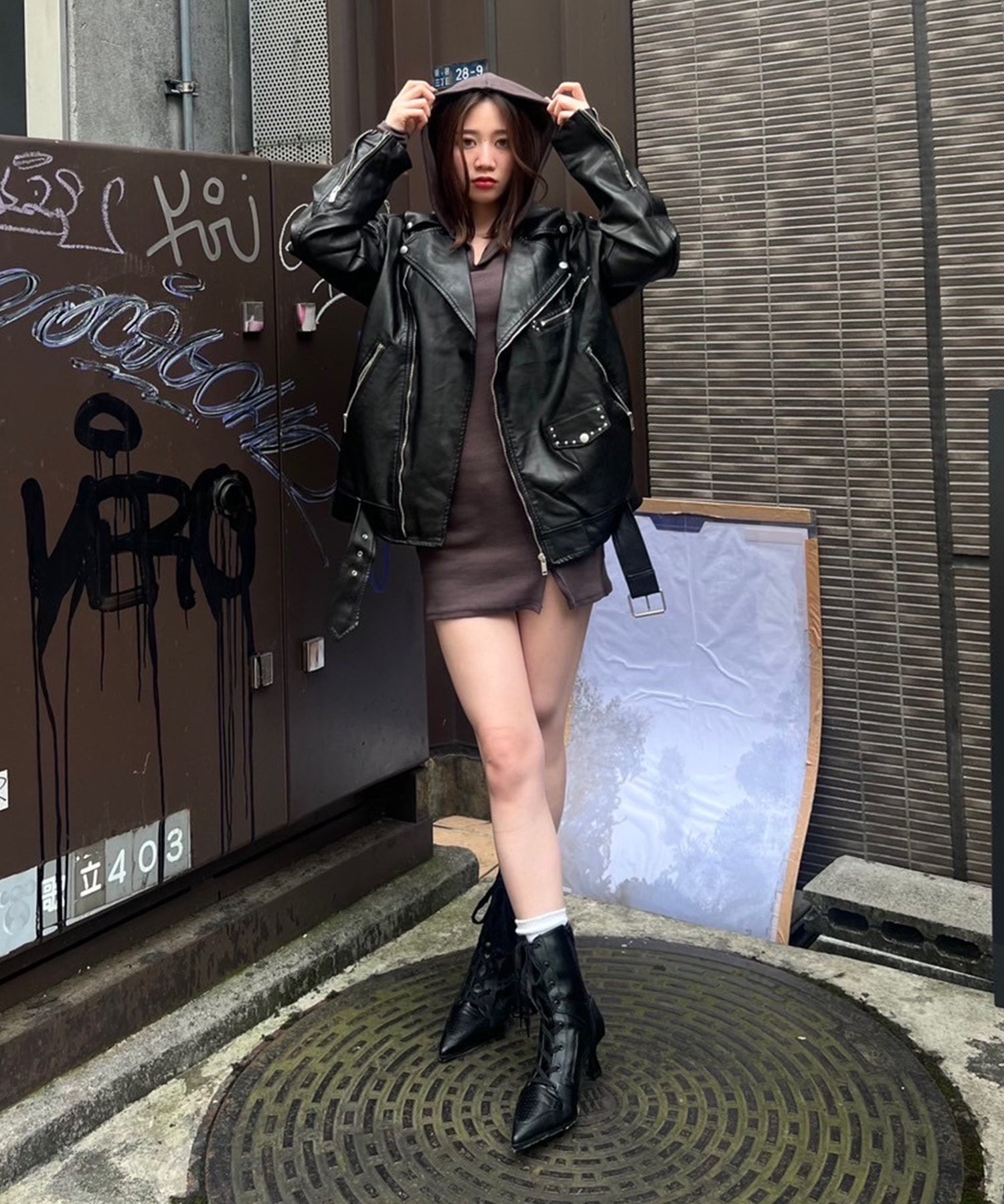 Vintage leather over riders jacket｜ACLENT（アクレント）