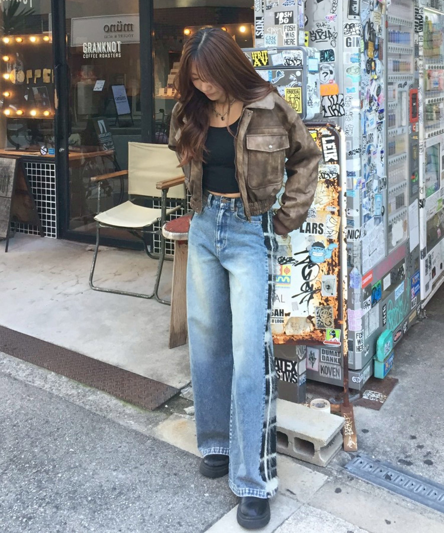 STAFF162cm/COLOR:BROWN/SIZE:F