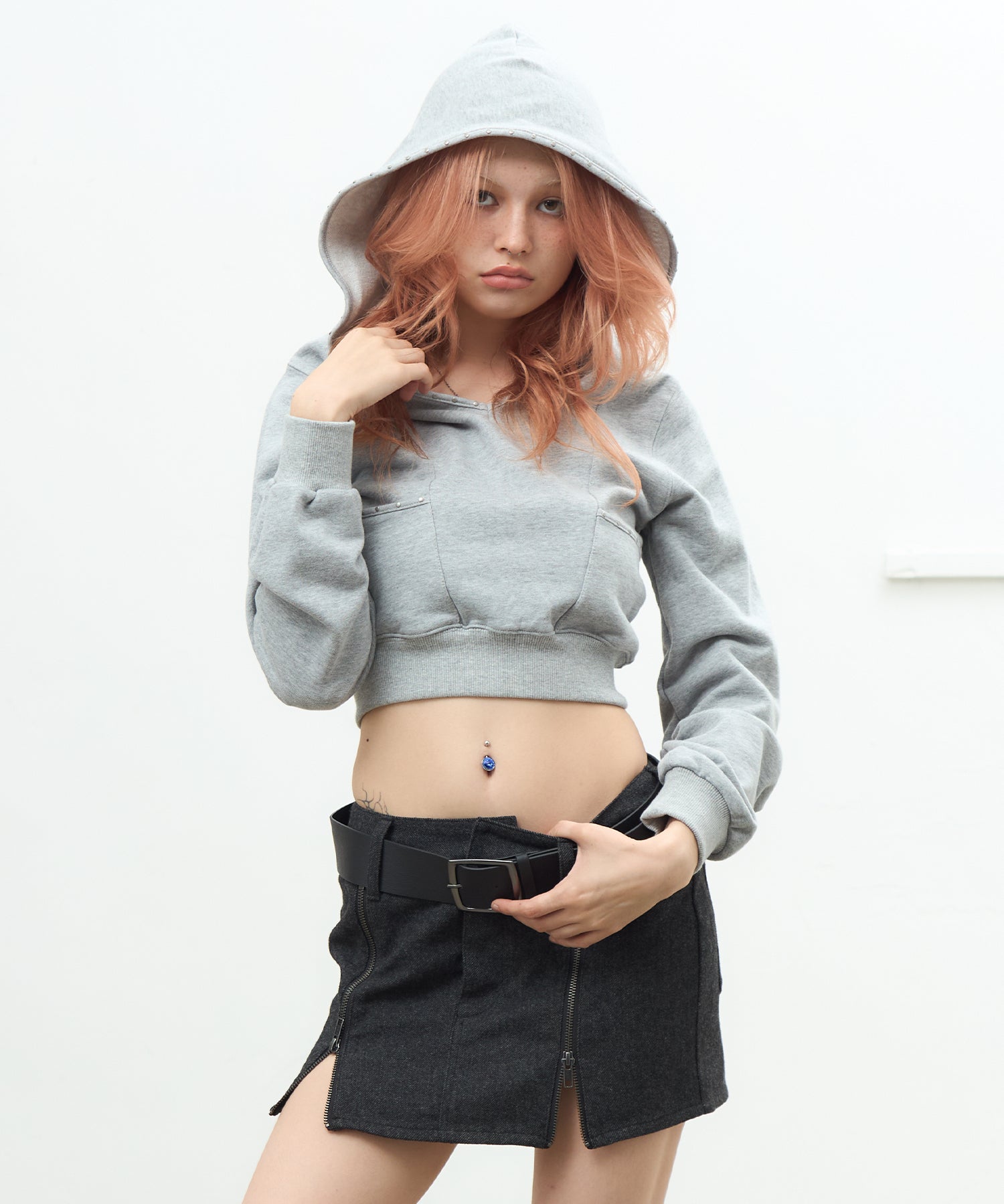 MODEL:170cm/COLOR:GRAY/SIZE:F