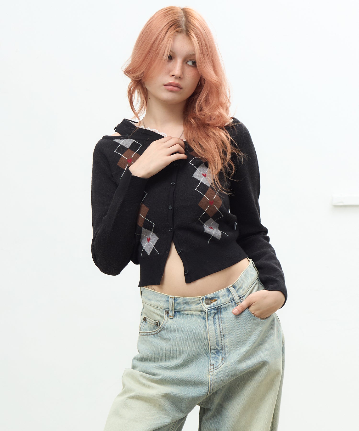 MODEL:170cm/COLOR:BLACK/SIZE:F