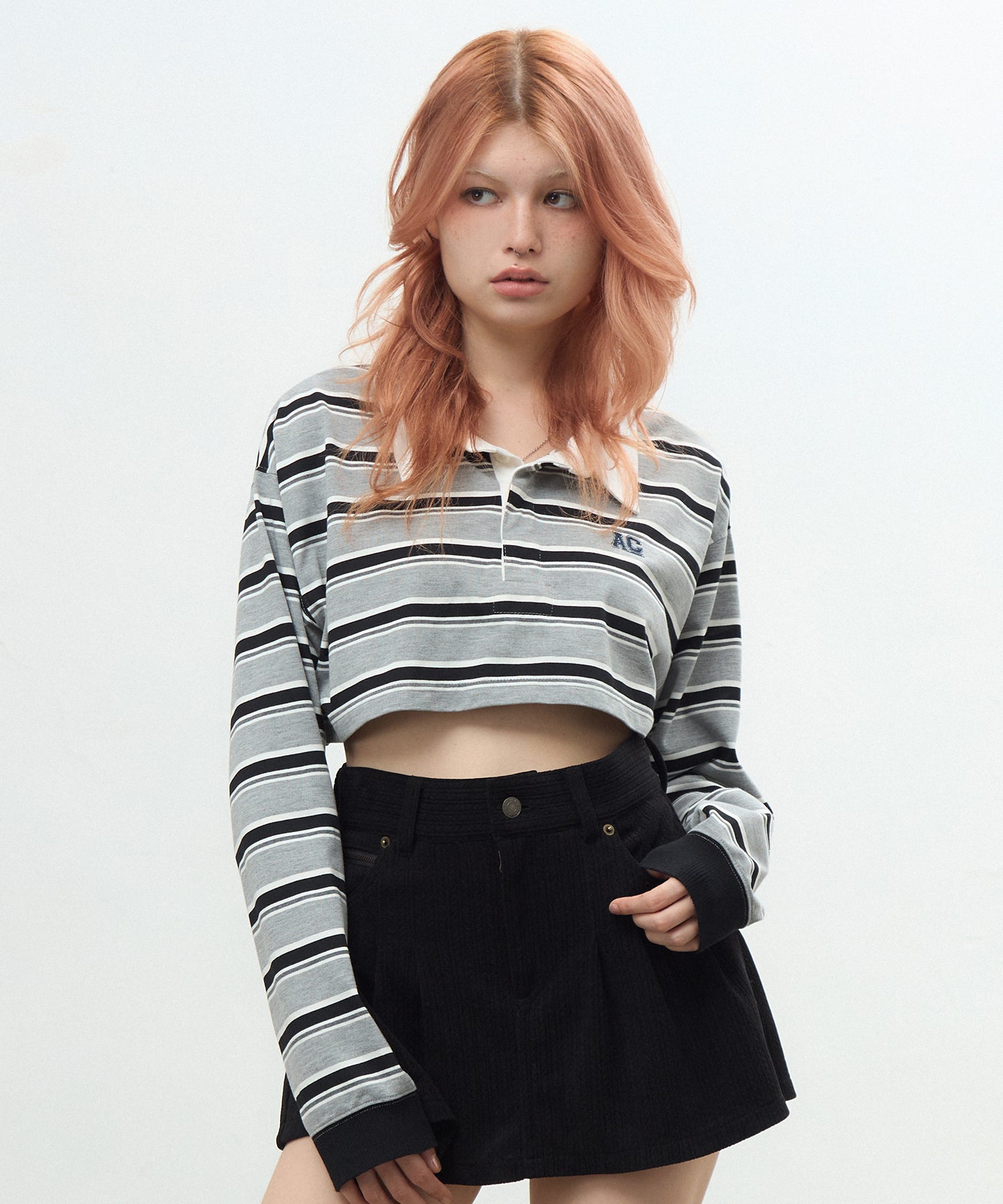 MODEL:170cm/COLOR:GRAY/SIZE:F