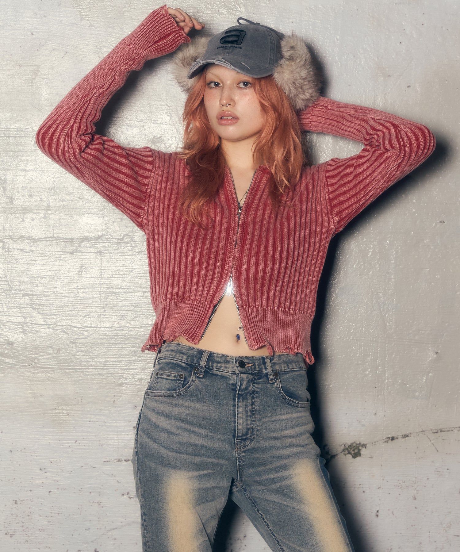 MODEL:170cm/COLOR:RED/SIZE:F
