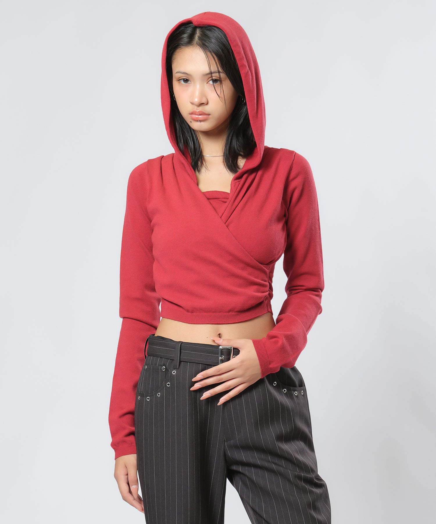 MODEL:170cm/COLOR:RED/SIZE:F