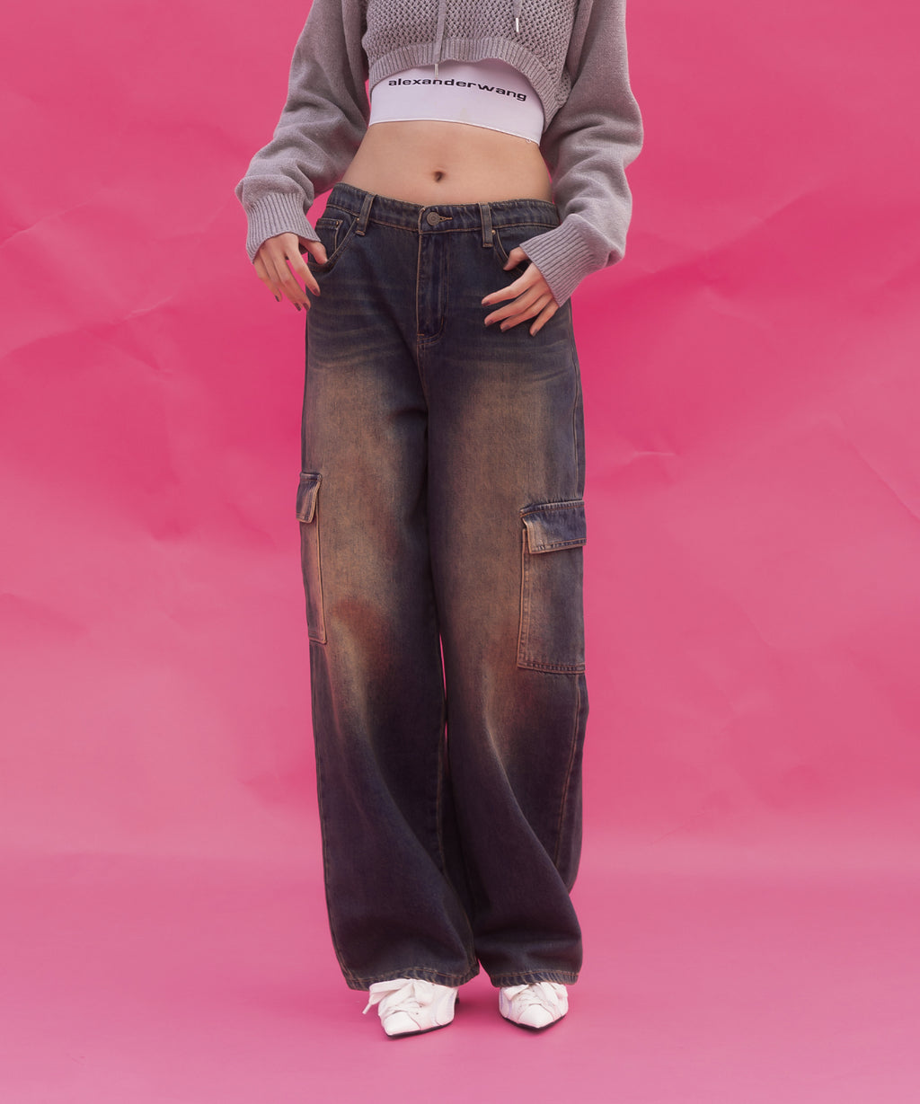Vintage denim cargo pants｜ACLENT（アクレント）