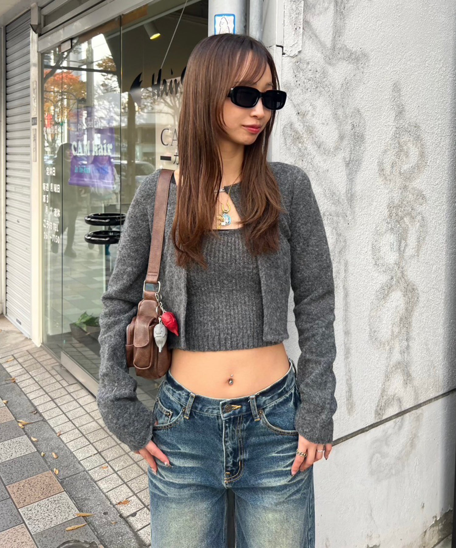 STAFF:166cm/COLOR:DARK GRAY/SIZE:F